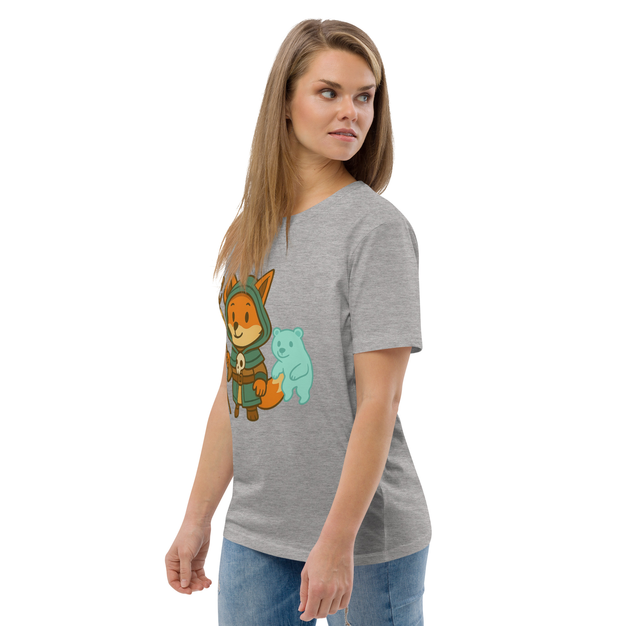 Fox Shaman - DTF-Unisex-Bio-Baumwoll-T-Shirt – Bild 78