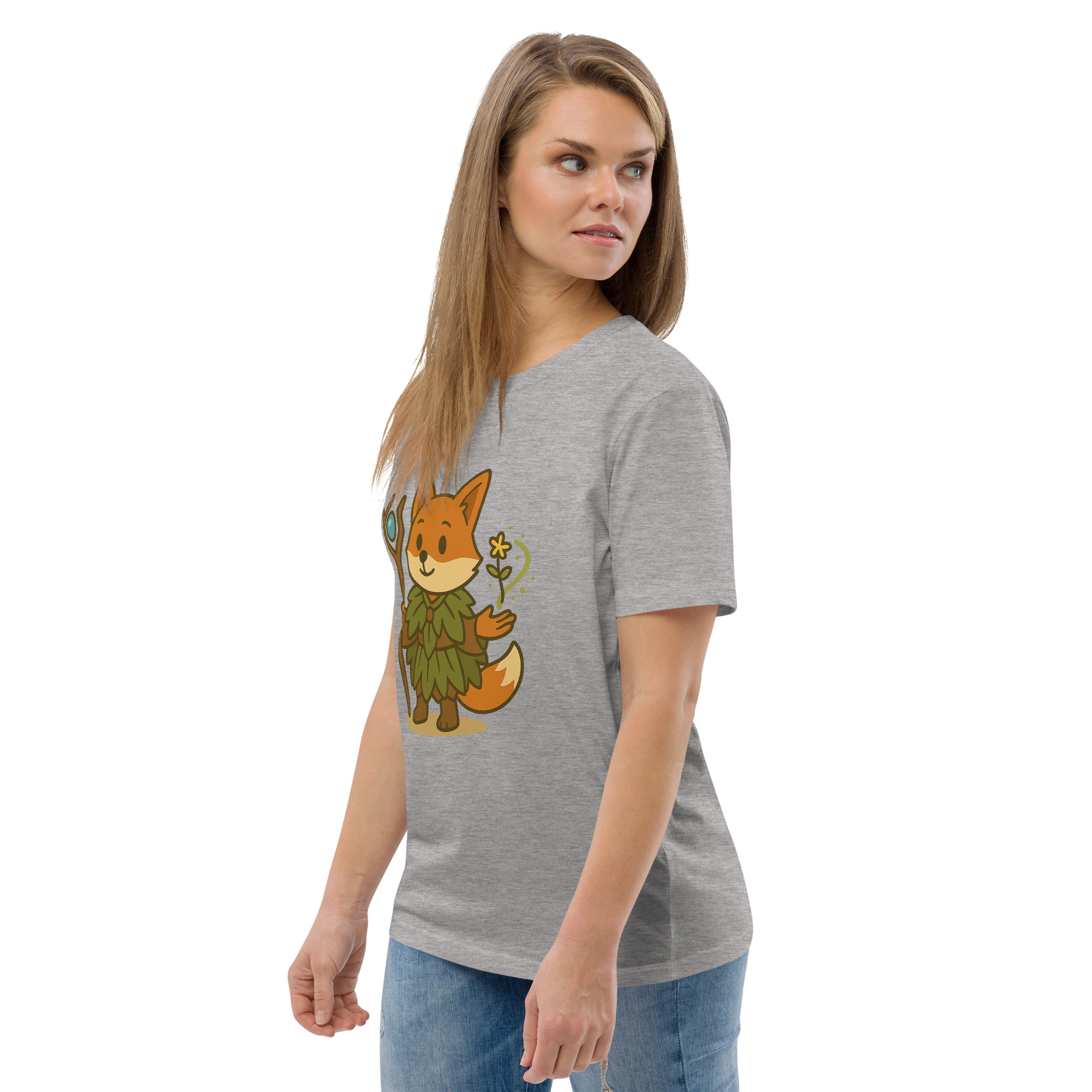 Fox Druid - DTF-Unisex-Bio-Baumwoll-T-Shirt – Bild 77