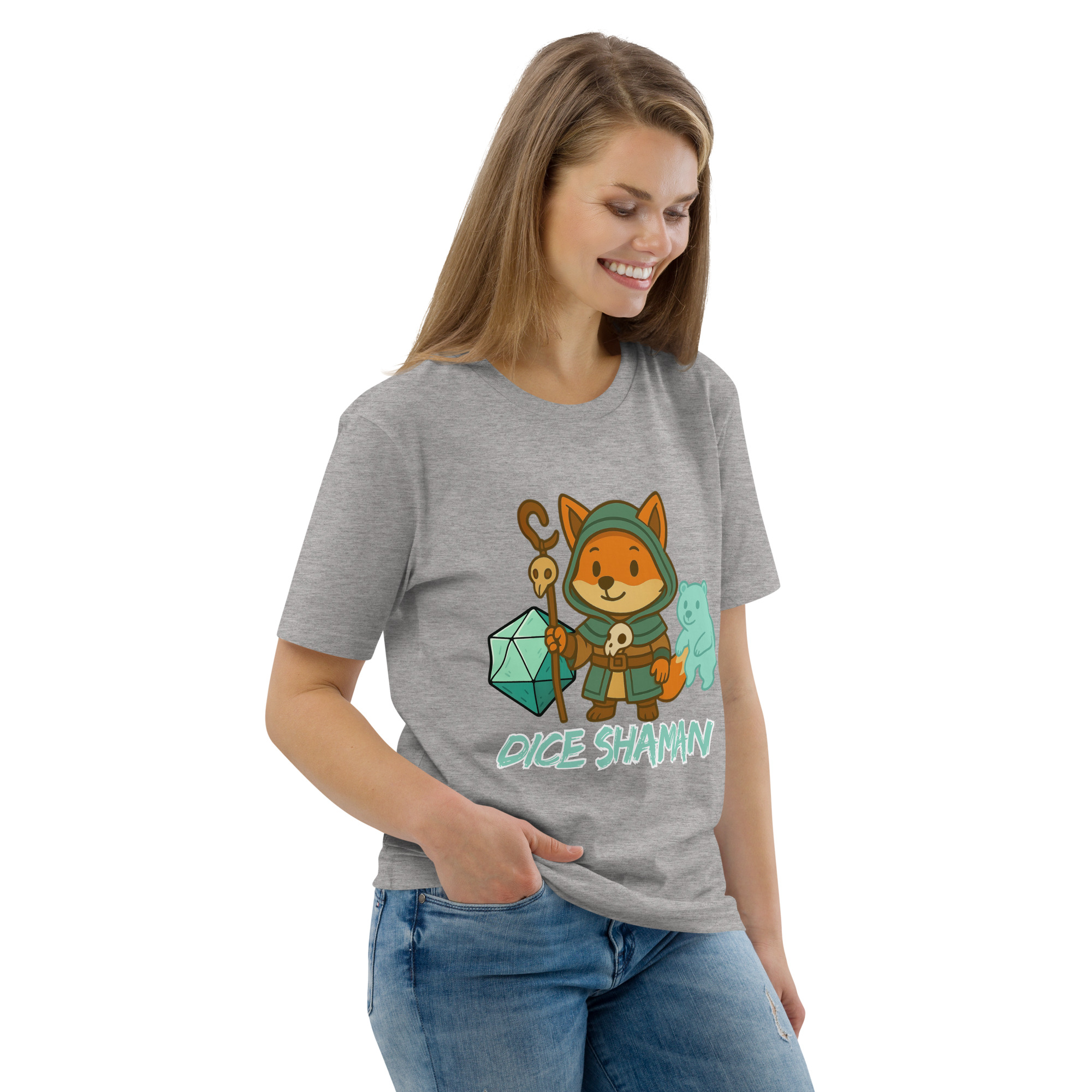 Dice Shaman - DTF-Unisex-Bio-Baumwoll-T-Shirt – Bild 79
