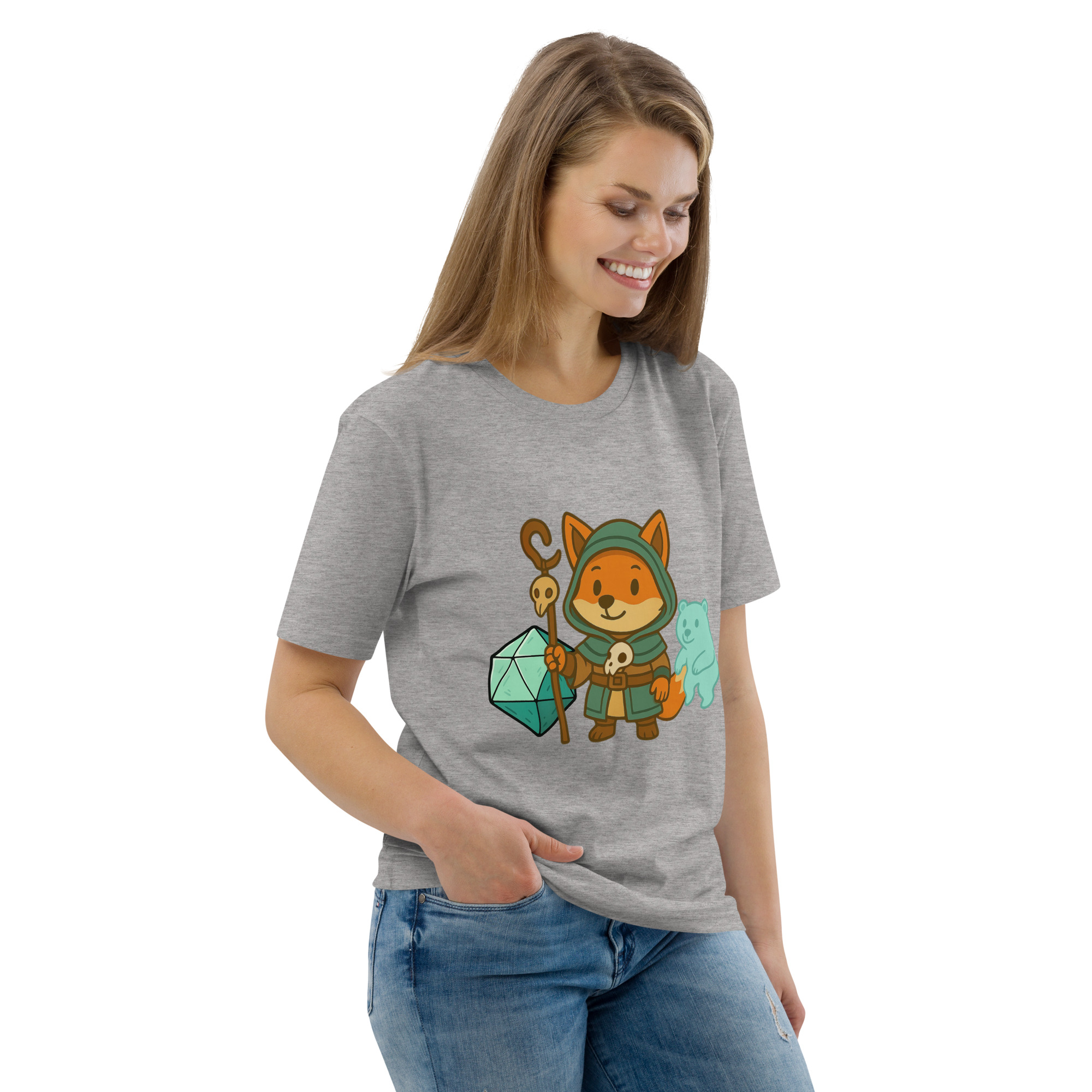 Dicefox Shaman - DTF-Unisex-Bio-Baumwoll-T-Shirt – Bild 79
