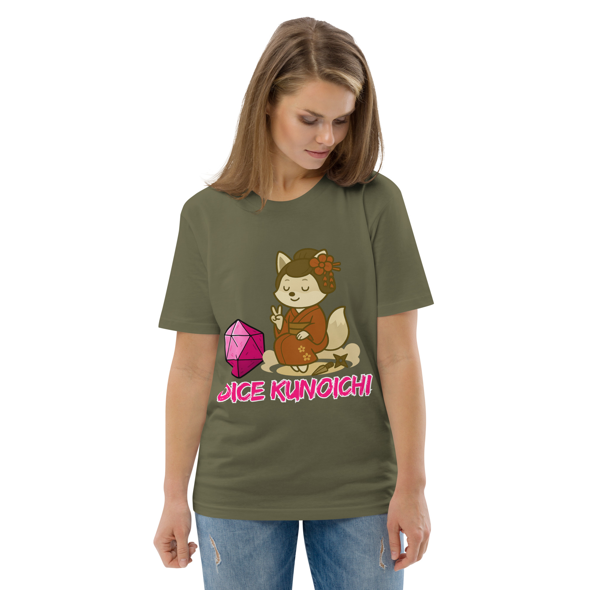 Dice Kunoishi - DTF-Unisex-Bio-Baumwoll-T-Shirt – Bild 58