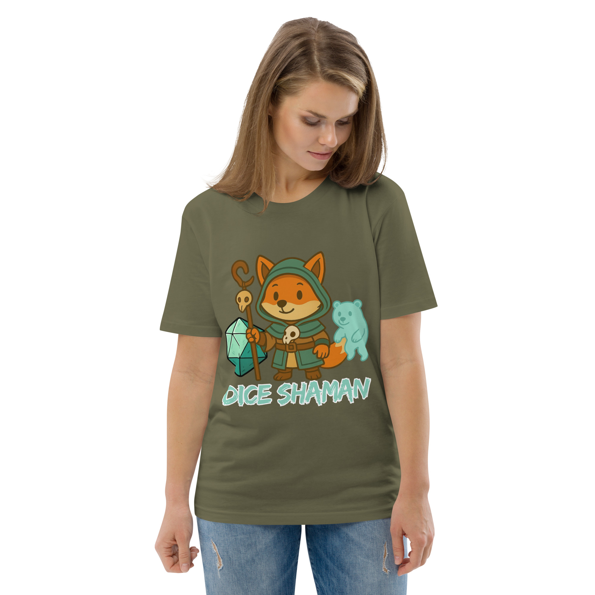 Dice Shaman - DTF-Unisex-Bio-Baumwoll-T-Shirt – Bild 59