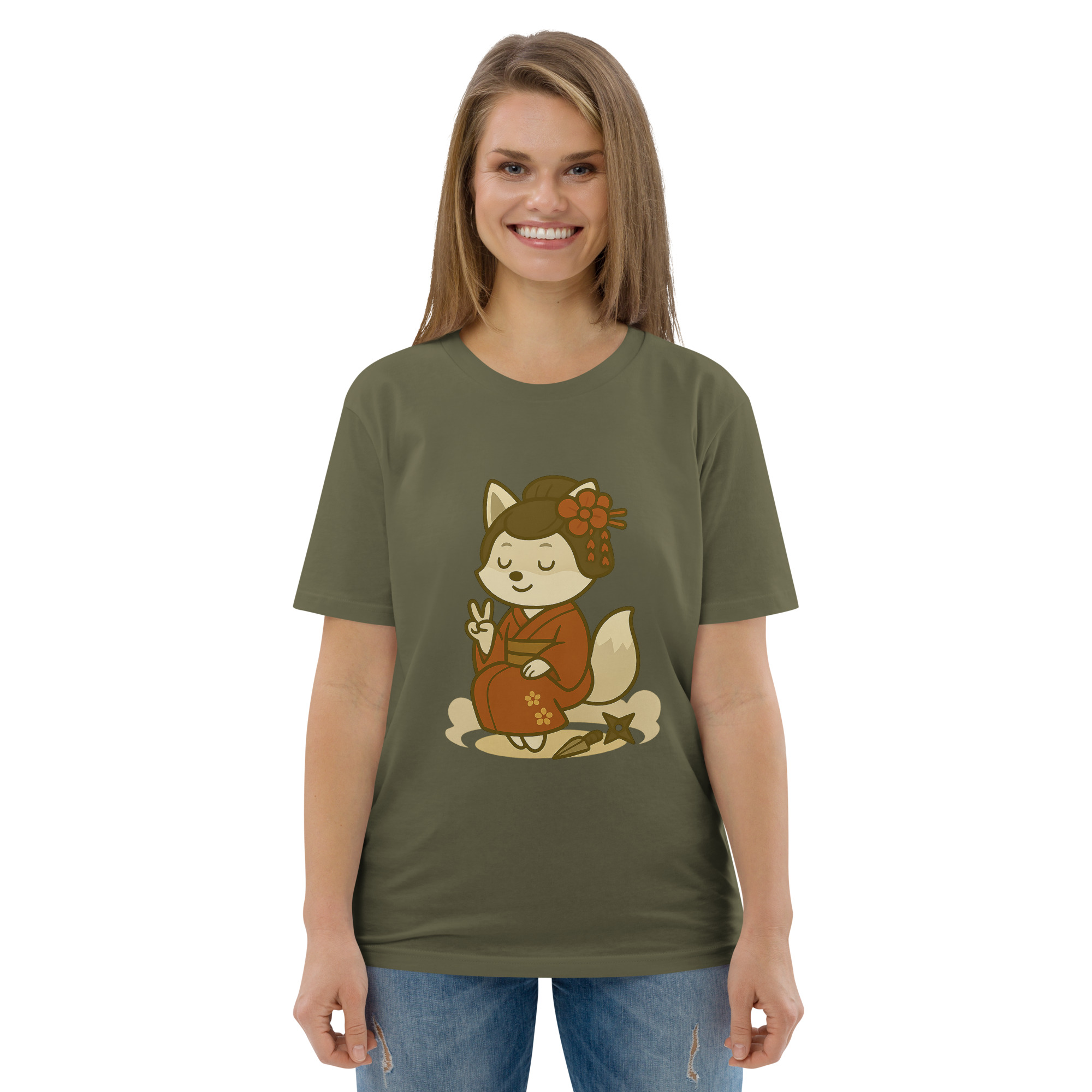 Fox Kunoishi - DTF-Unisex-Bio-Baumwoll-T-Shirt – Bild 58