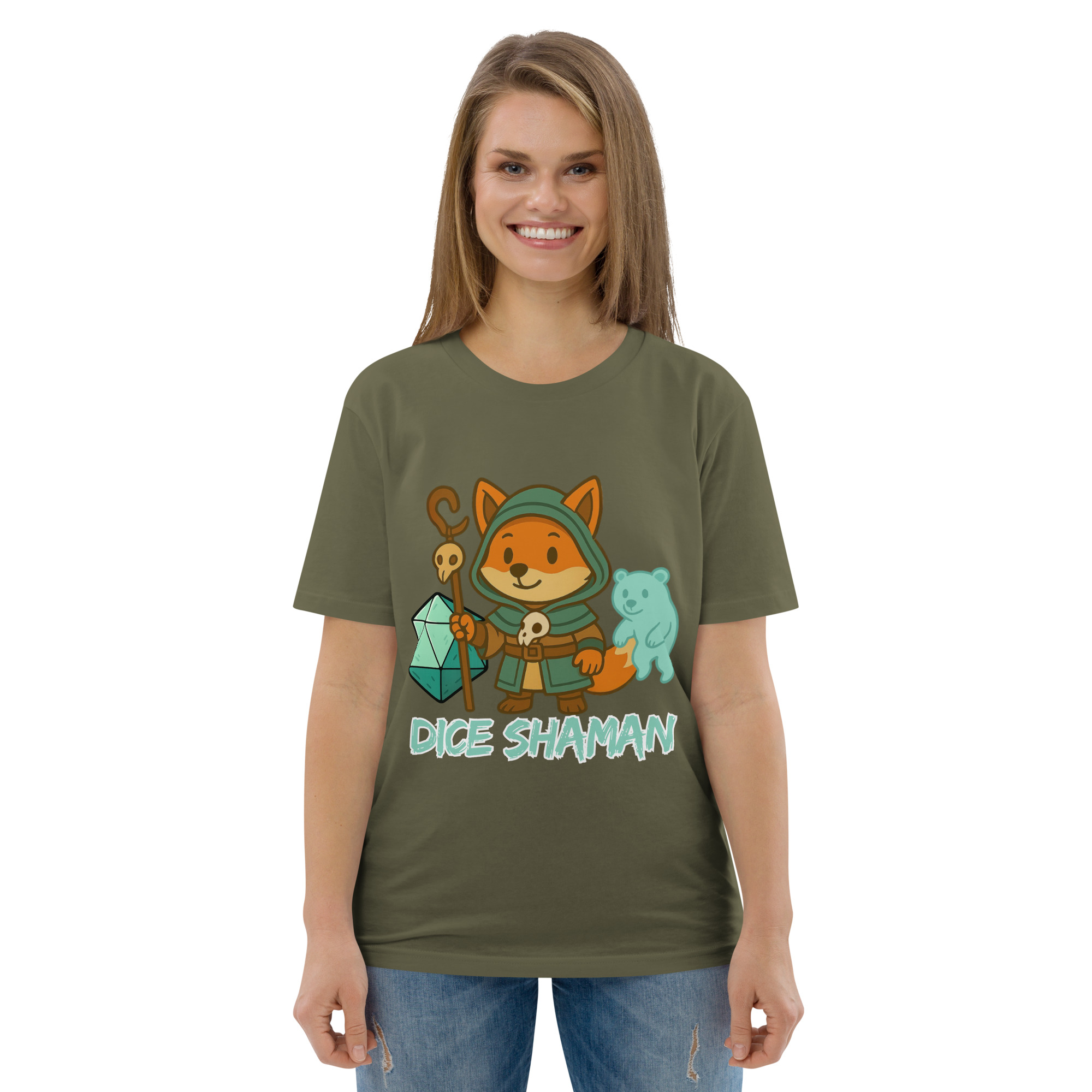 Dice Shaman - DTF-Unisex-Bio-Baumwoll-T-Shirt – Bild 58