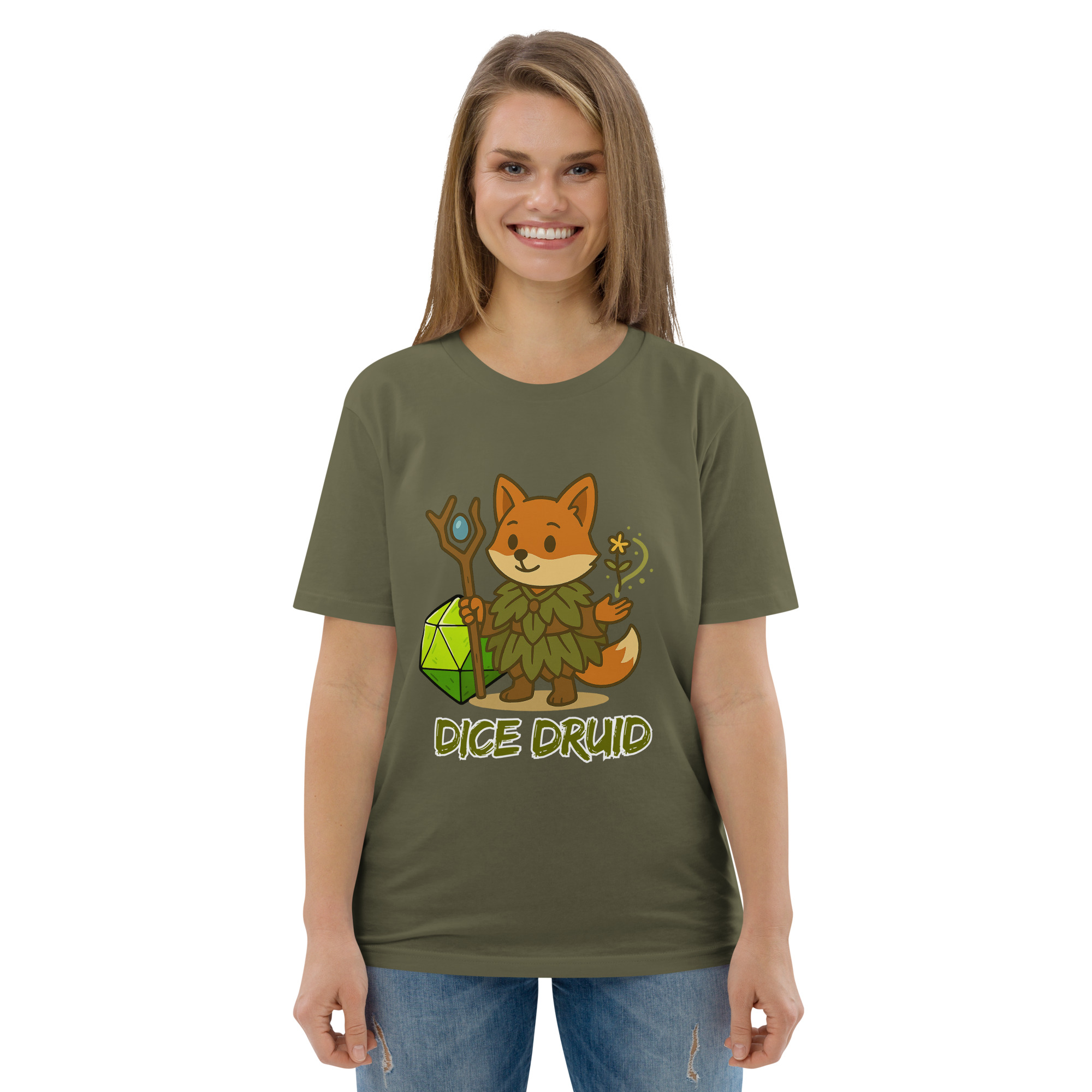 Dice Druid - DTF-Unisex-Bio-Baumwoll-T-Shirt – Bild 58