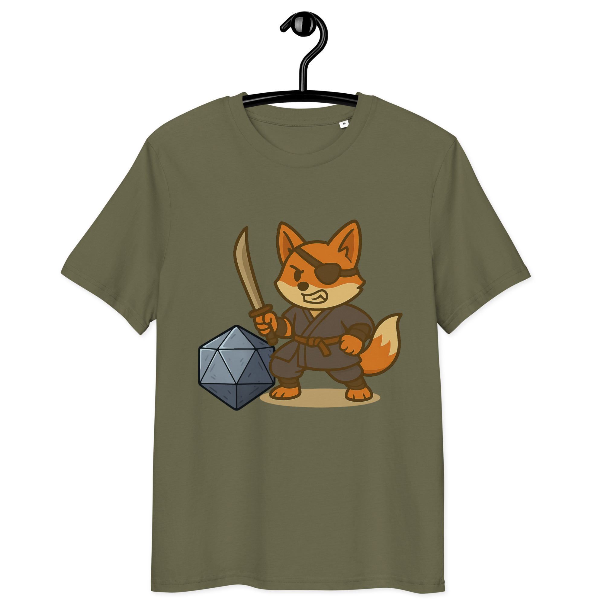 Dicefox Ronin - DTF-Unisex-Bio-Baumwoll-T-Shirt – Bild 14