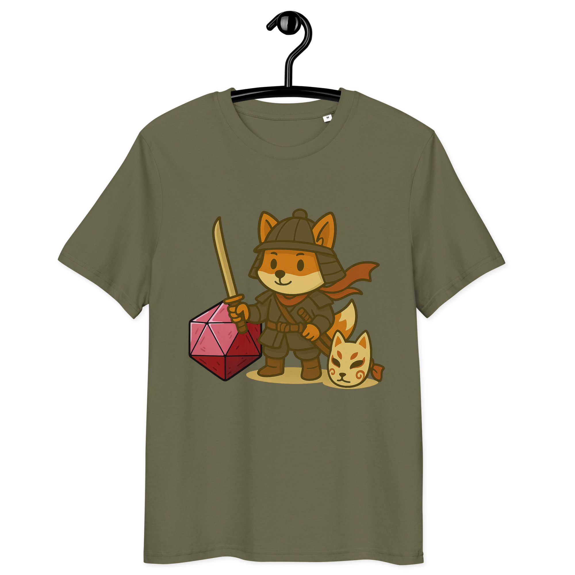 Dicefox Samurai - DTF-Unisex-Bio-Baumwoll-T-Shirt – Bild 16