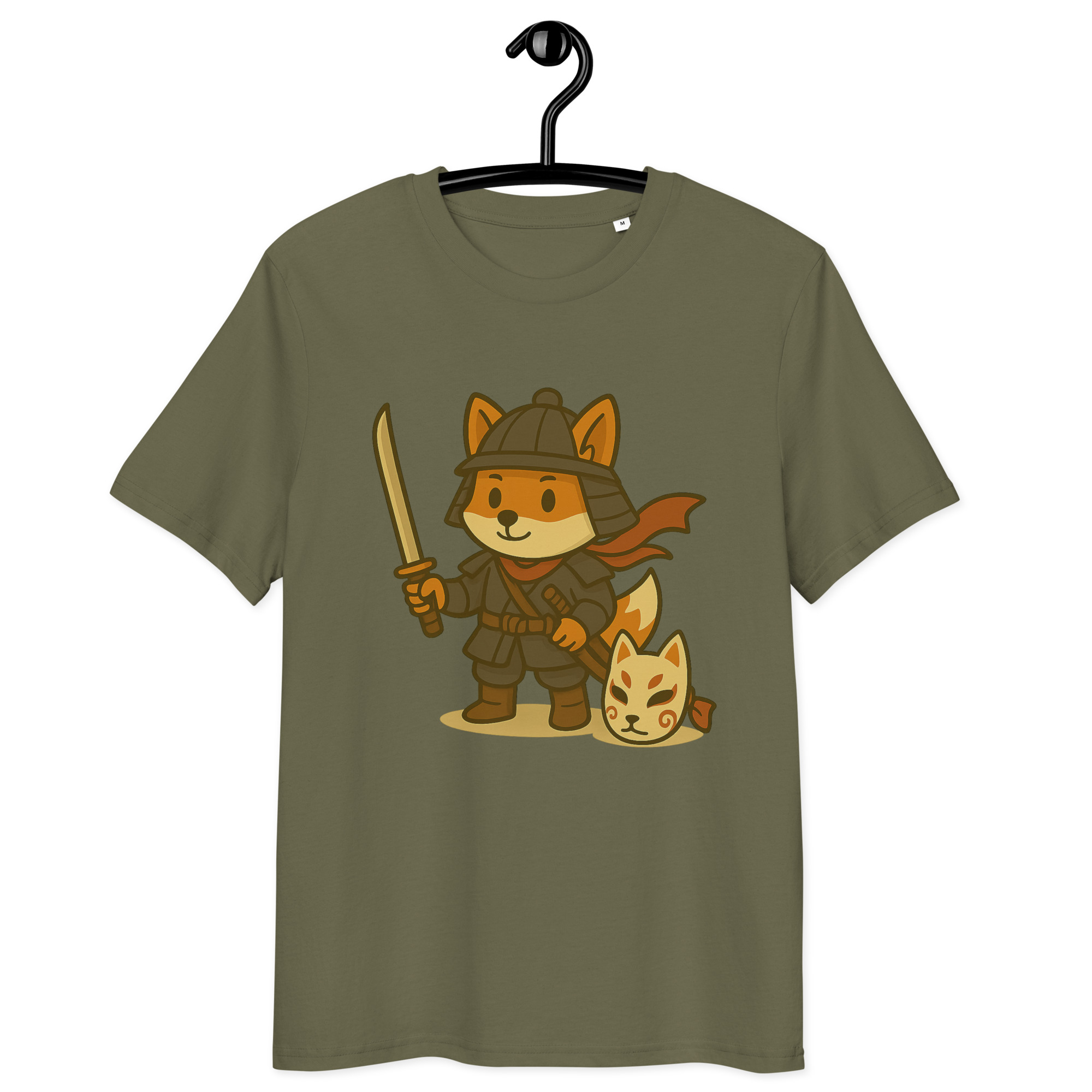 Fox Samurai - DTF-Unisex-Bio-Baumwoll-T-Shirt – Bild 16