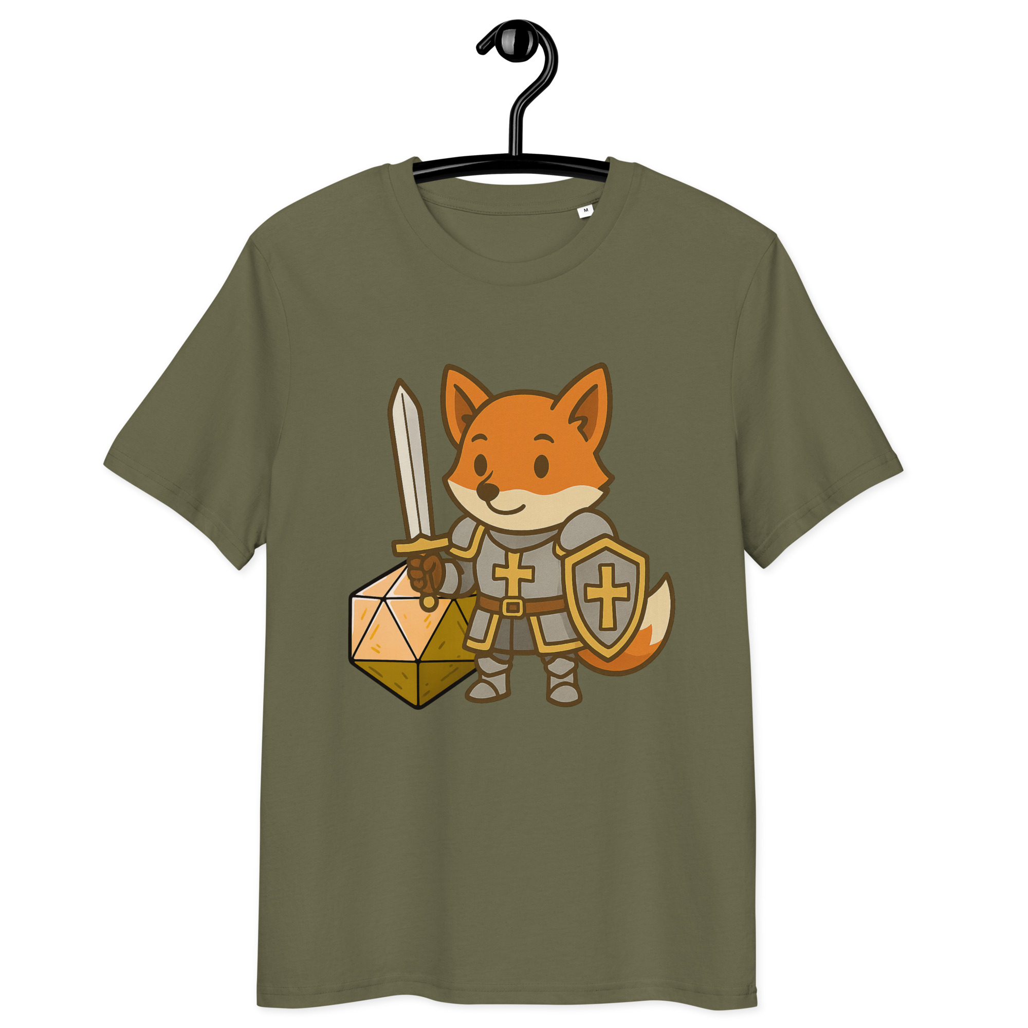 Dicefox Paladin - DTF-Unisex-Bio-Baumwoll-T-Shirt – Bild 16
