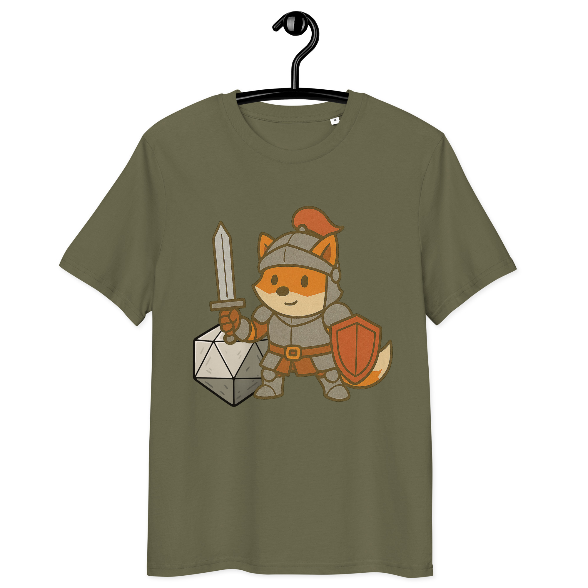 Dicefox Knight - DTF-Unisex-Bio-Baumwoll-T-Shirt – Bild 15