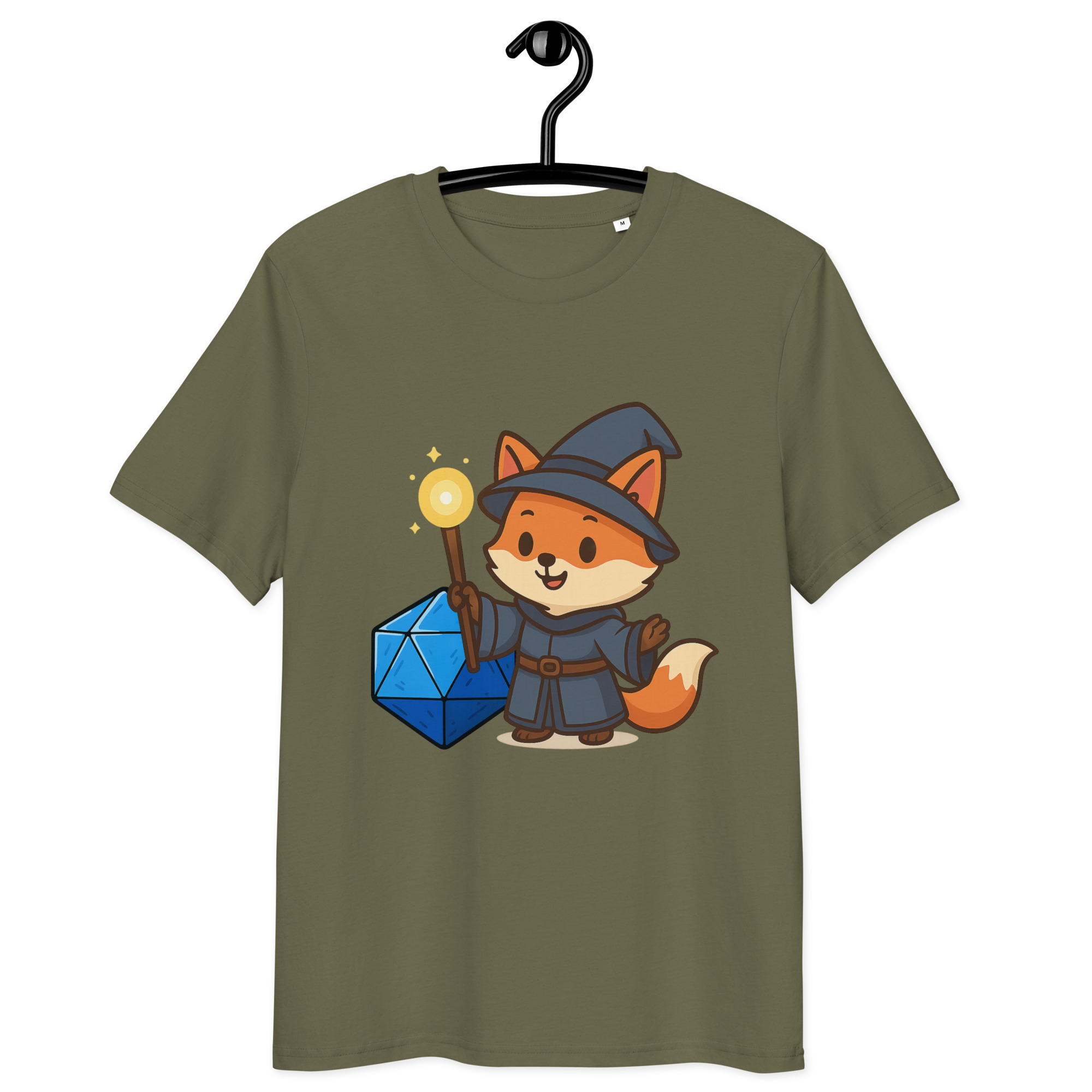 Dicefox Wizard - DTF-Unisex-Bio-Baumwoll-T-Shirt – Bild 15