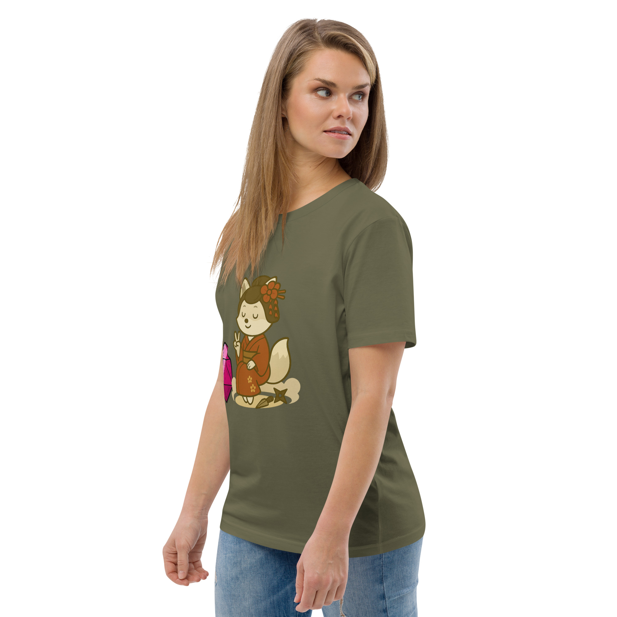 Dicefox Konoishi - DTF-Unisex-Bio-Baumwoll-T-Shirt – Bild 61