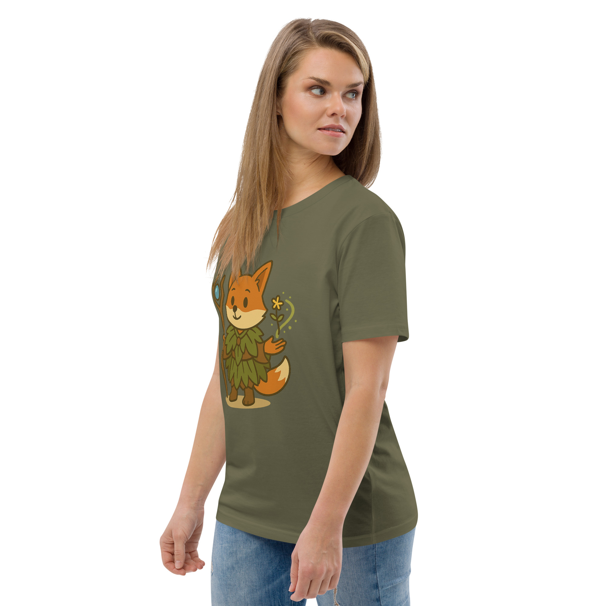 Fox Druid - DTF-Unisex-Bio-Baumwoll-T-Shirt – Bild 61
