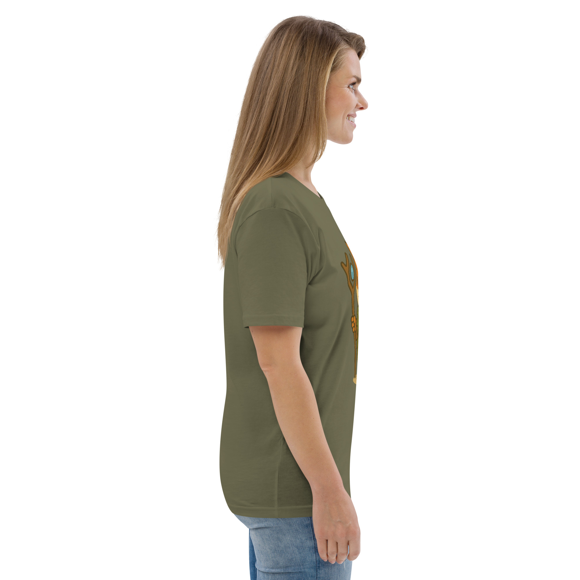 Fox Druid - DTF-Unisex-Bio-Baumwoll-T-Shirt – Bild 63