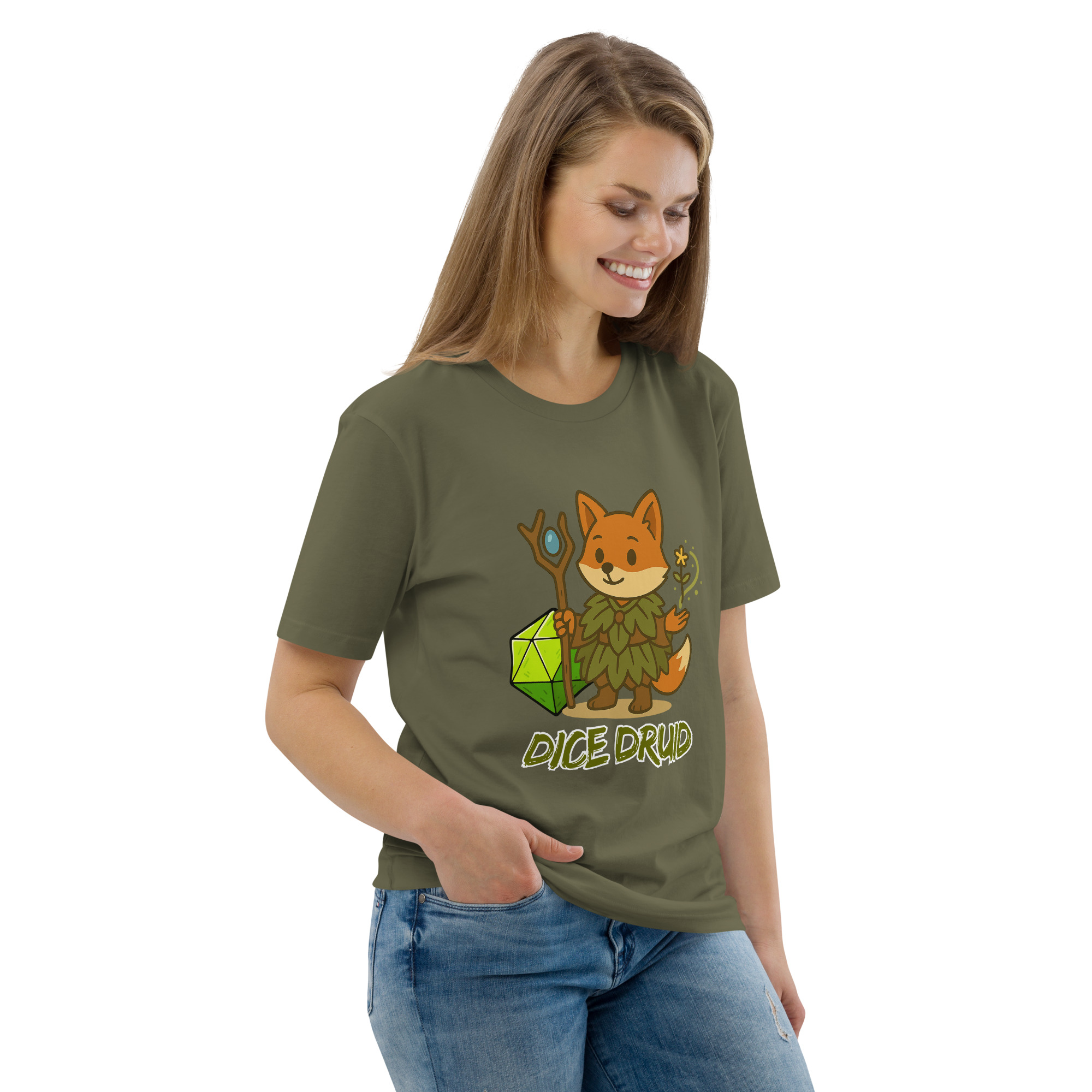 Dice Druid - DTF-Unisex-Bio-Baumwoll-T-Shirt – Bild 63
