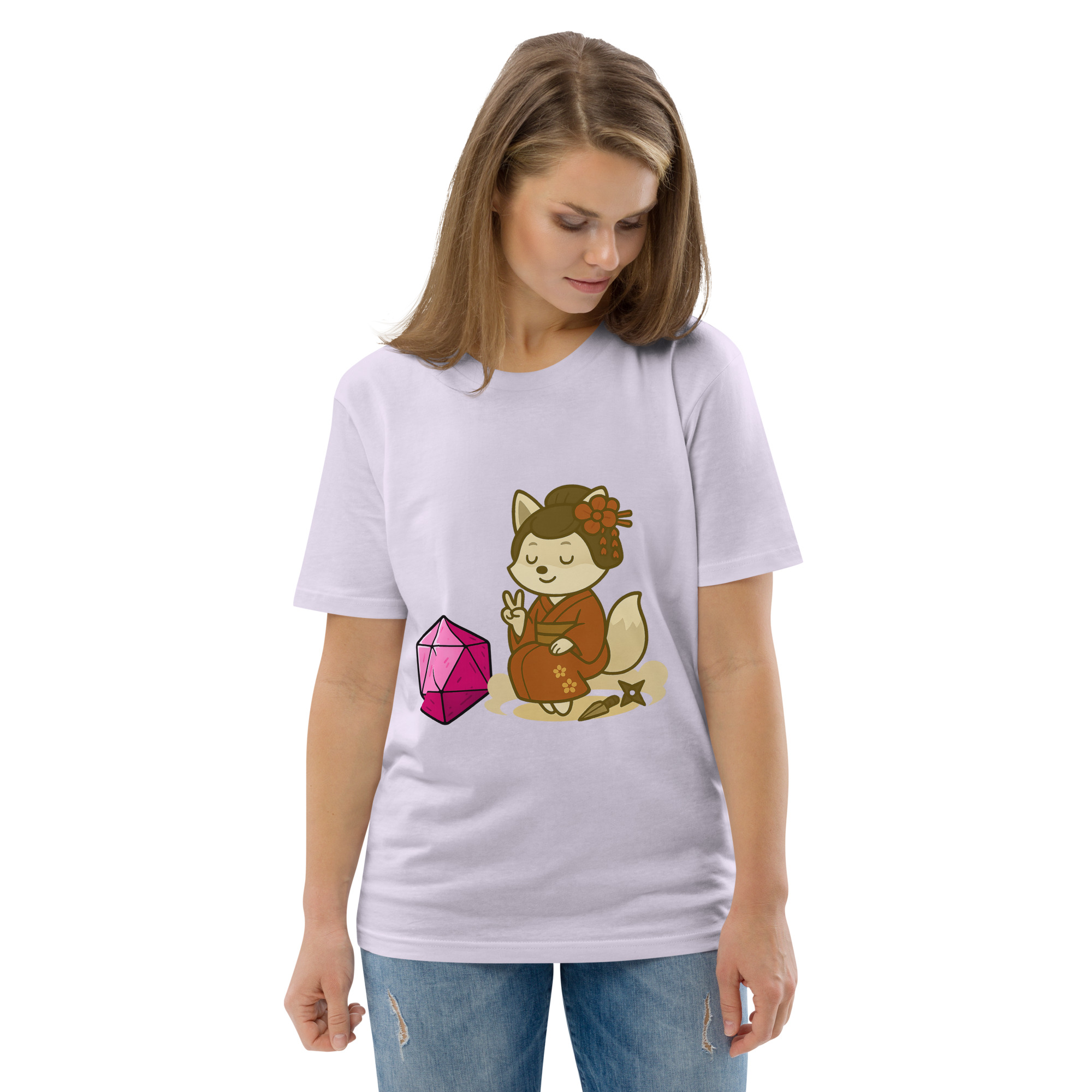 Dicefox Konoishi - DTF-Unisex-Bio-Baumwoll-T-Shirt – Bild 106