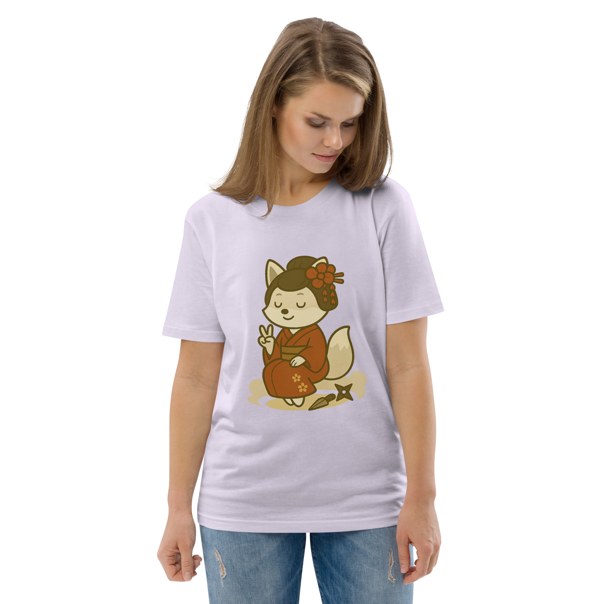 Fox Kunoishi - DTF-Unisex-Bio-Baumwoll-T-Shirt – Bild 106