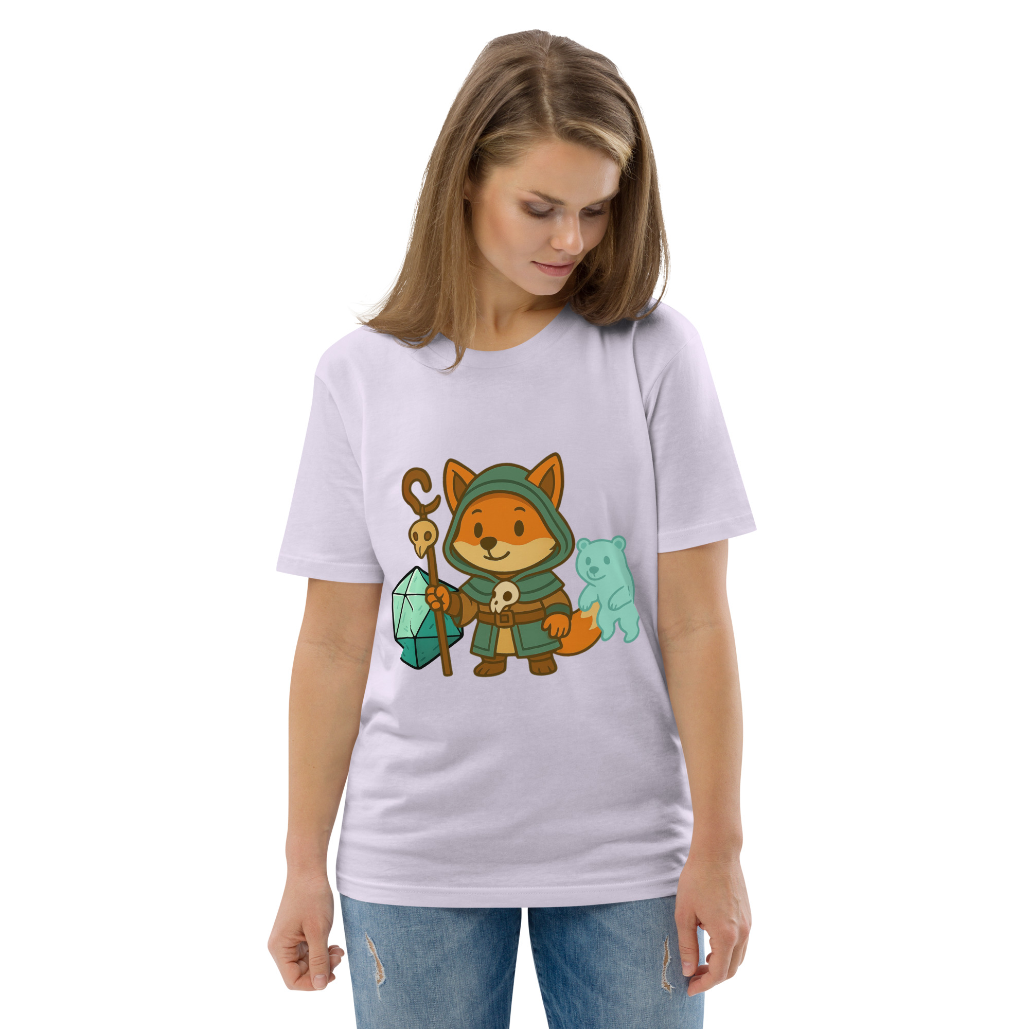 Dicefox Shaman - DTF-Unisex-Bio-Baumwoll-T-Shirt – Bild 106