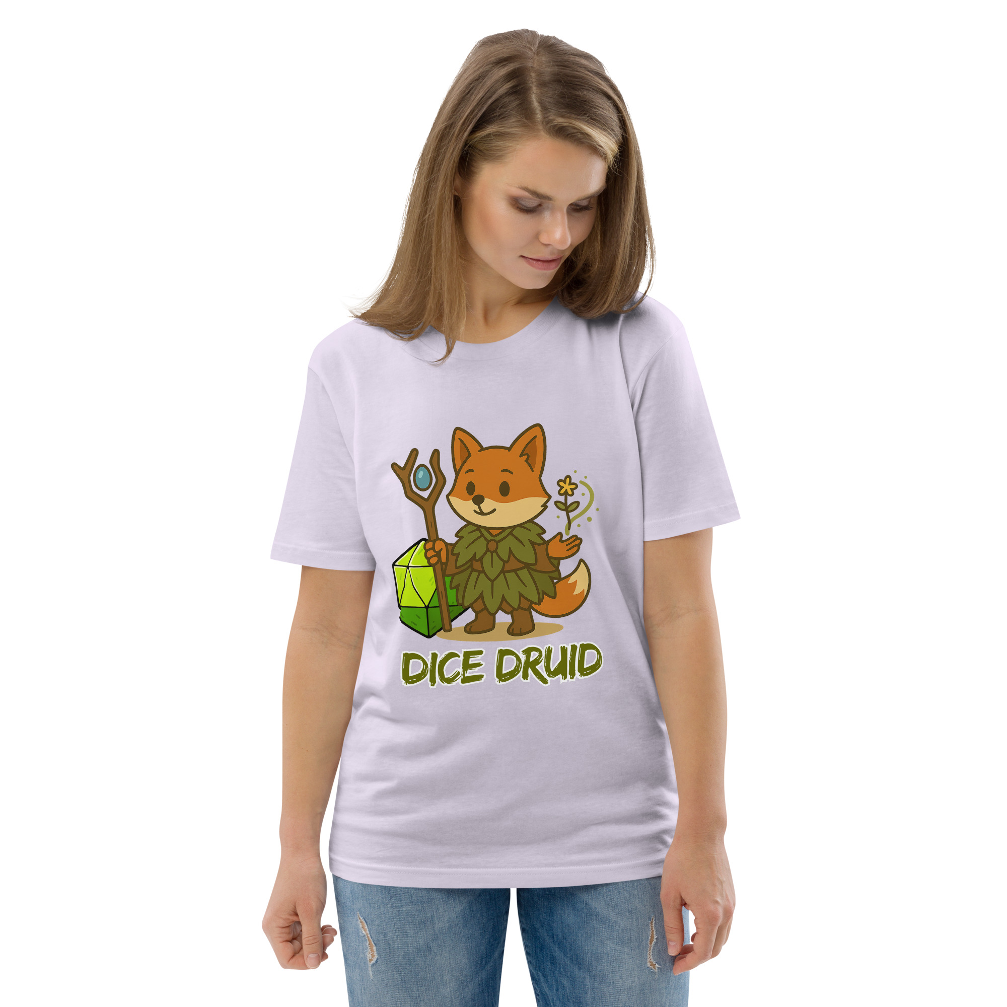 Dice Druid - DTF-Unisex-Bio-Baumwoll-T-Shirt – Bild 106
