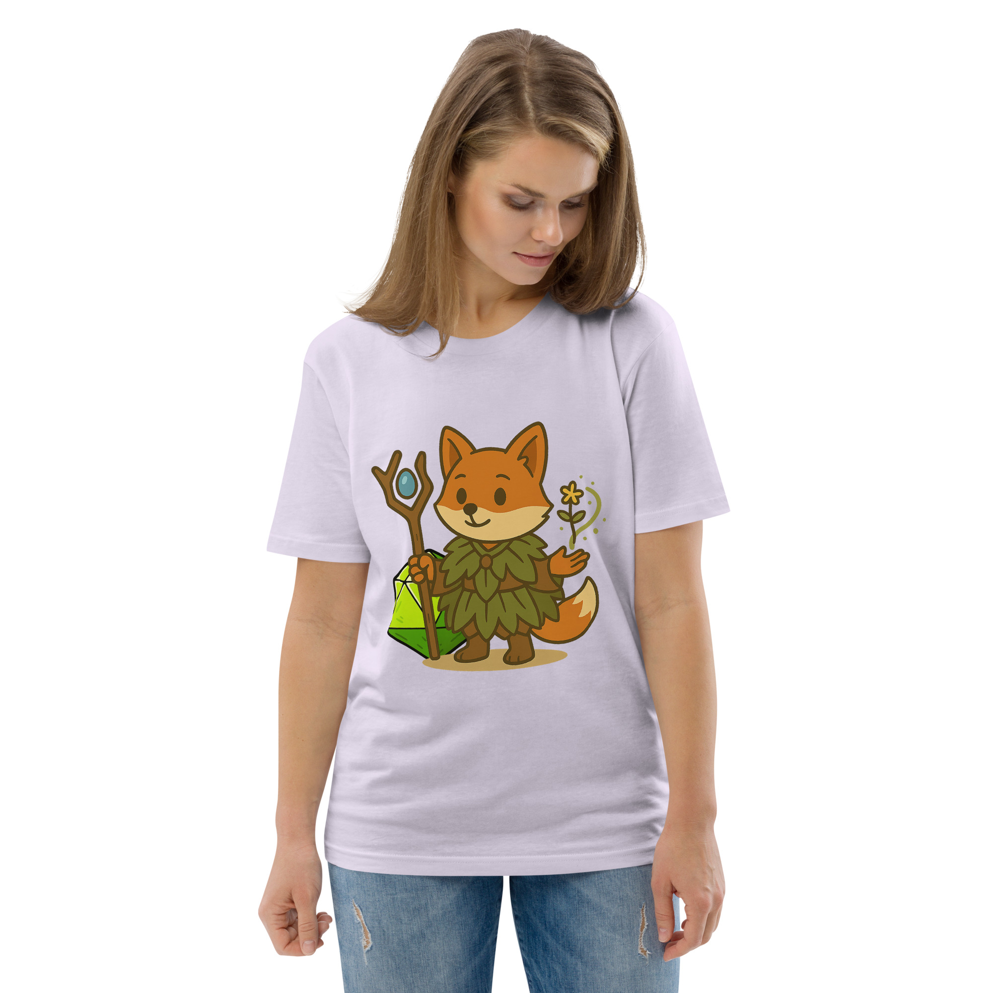 Dicefox Druid - DTF-Unisex-Bio-Baumwoll-T-Shirt – Bild 106
