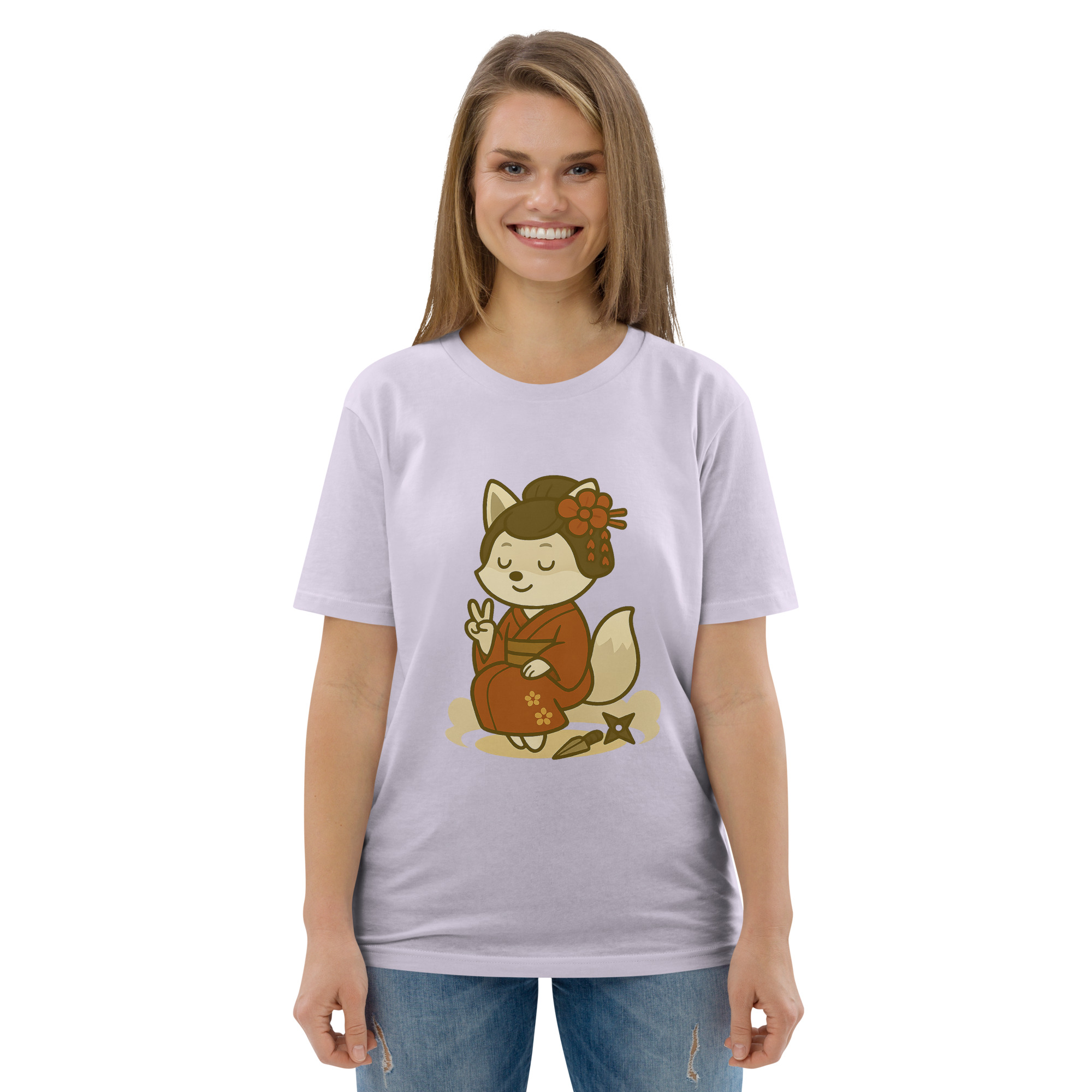 Fox Kunoishi - DTF-Unisex-Bio-Baumwoll-T-Shirt – Bild 105