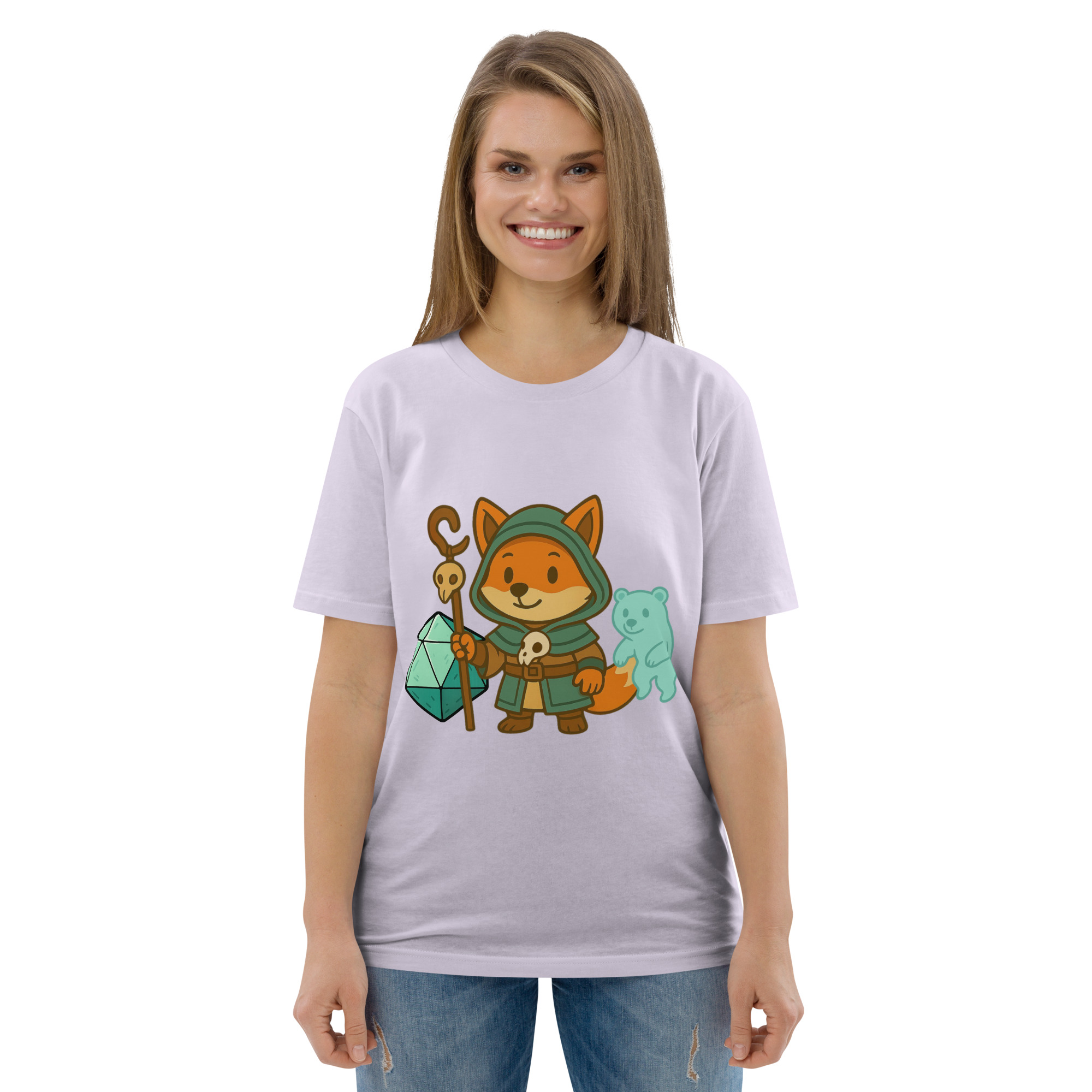 Dicefox Shaman - DTF-Unisex-Bio-Baumwoll-T-Shirt – Bild 105