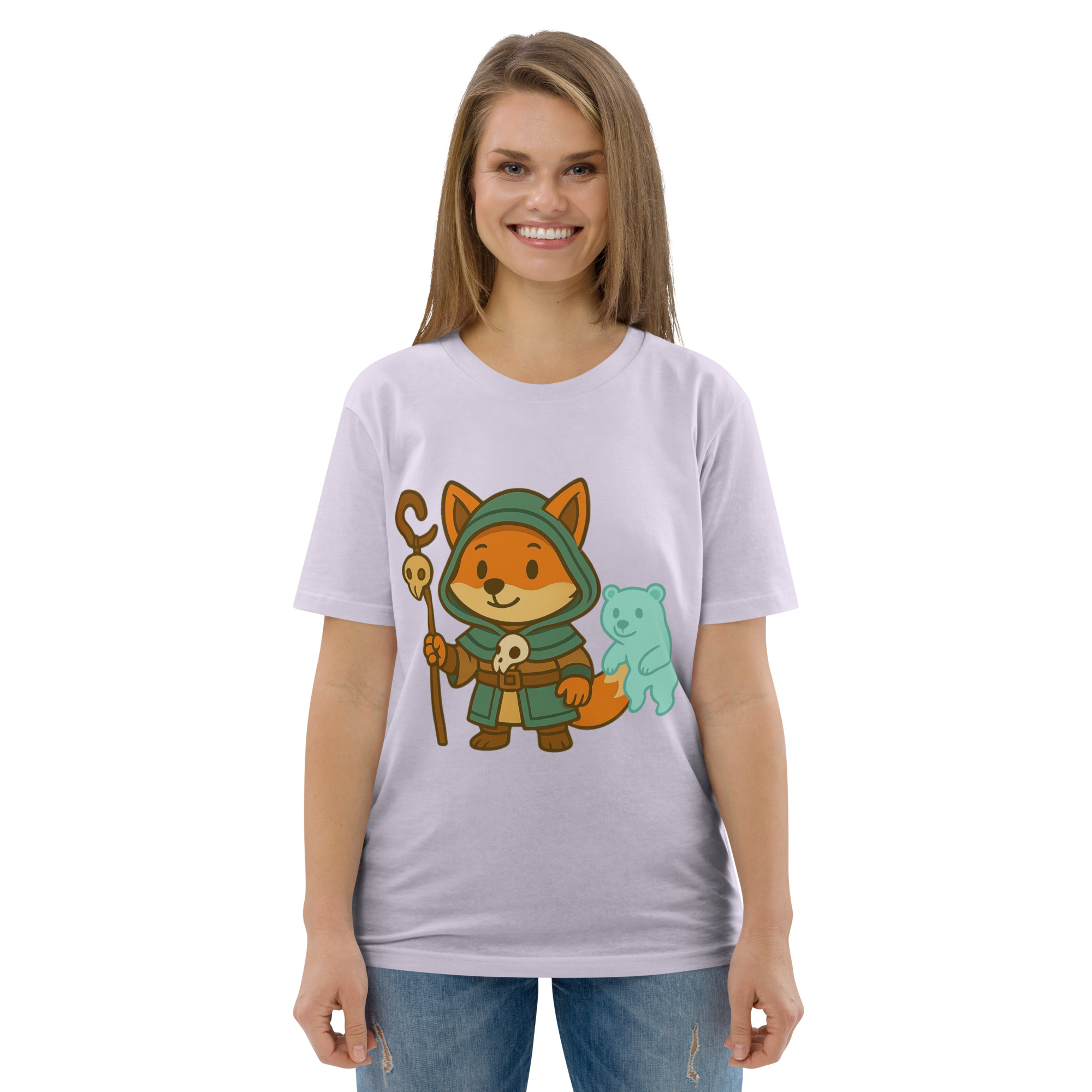 Fox Shaman - DTF-Unisex-Bio-Baumwoll-T-Shirt – Bild 105