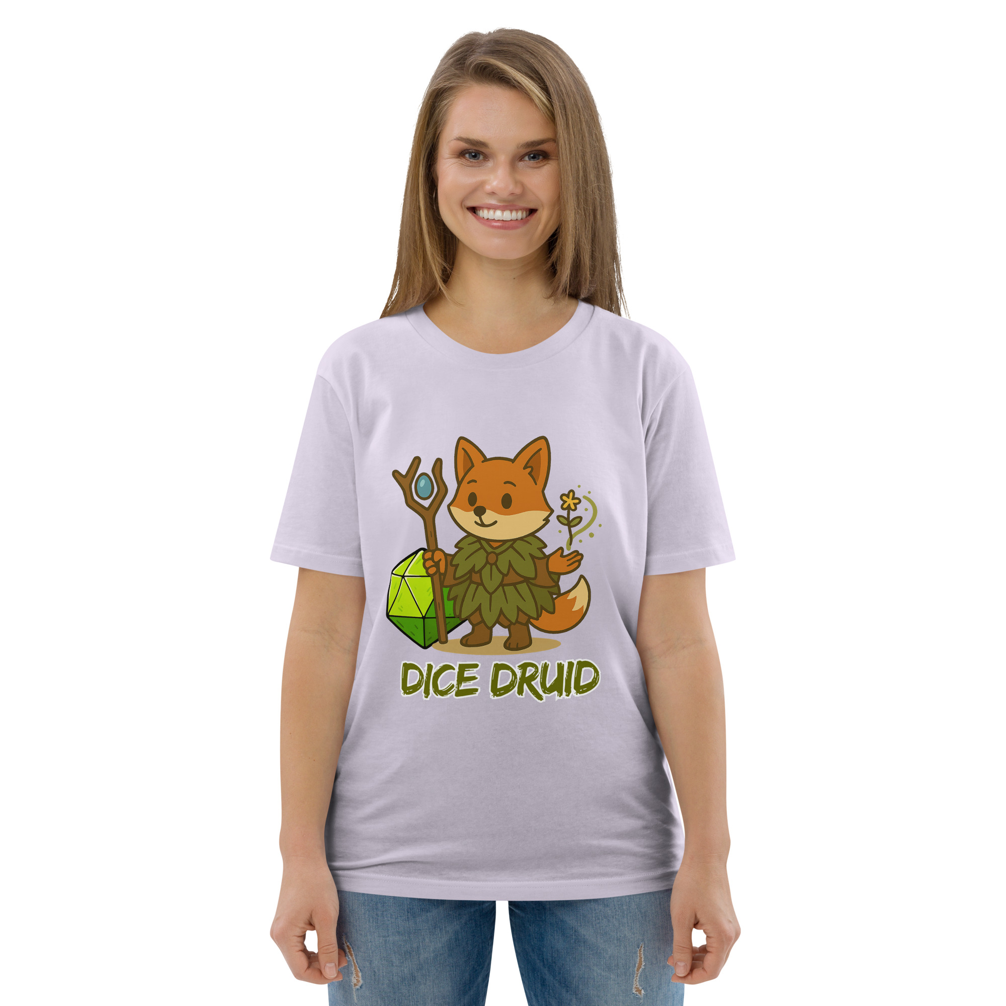 Dice Druid - DTF-Unisex-Bio-Baumwoll-T-Shirt – Bild 105