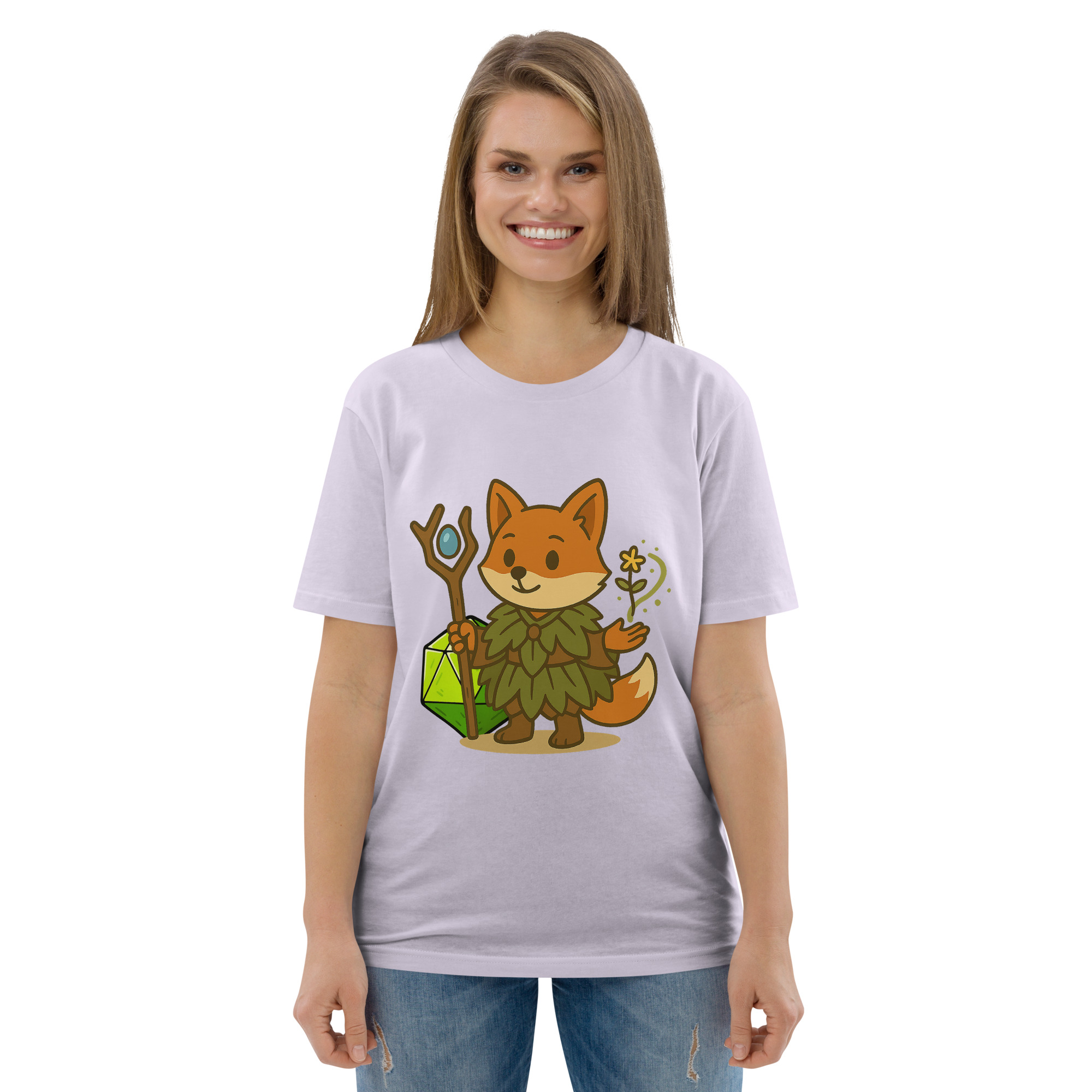 Dicefox Druid - DTF-Unisex-Bio-Baumwoll-T-Shirt – Bild 105