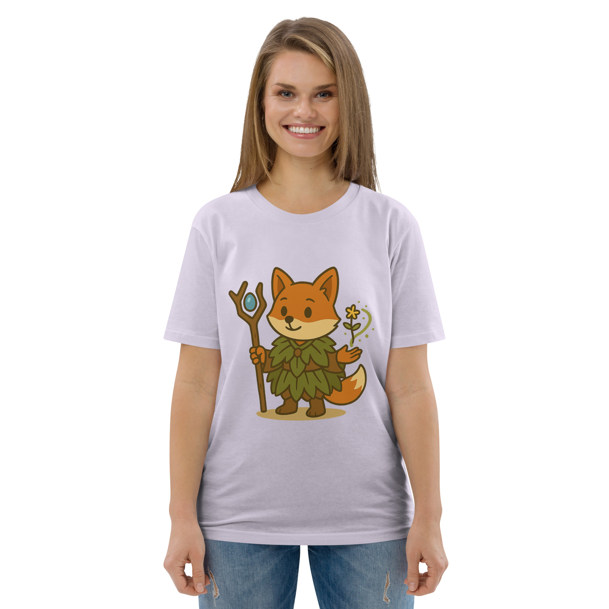 Fox Druid - DTF-Unisex-Bio-Baumwoll-T-Shirt – Bild 104