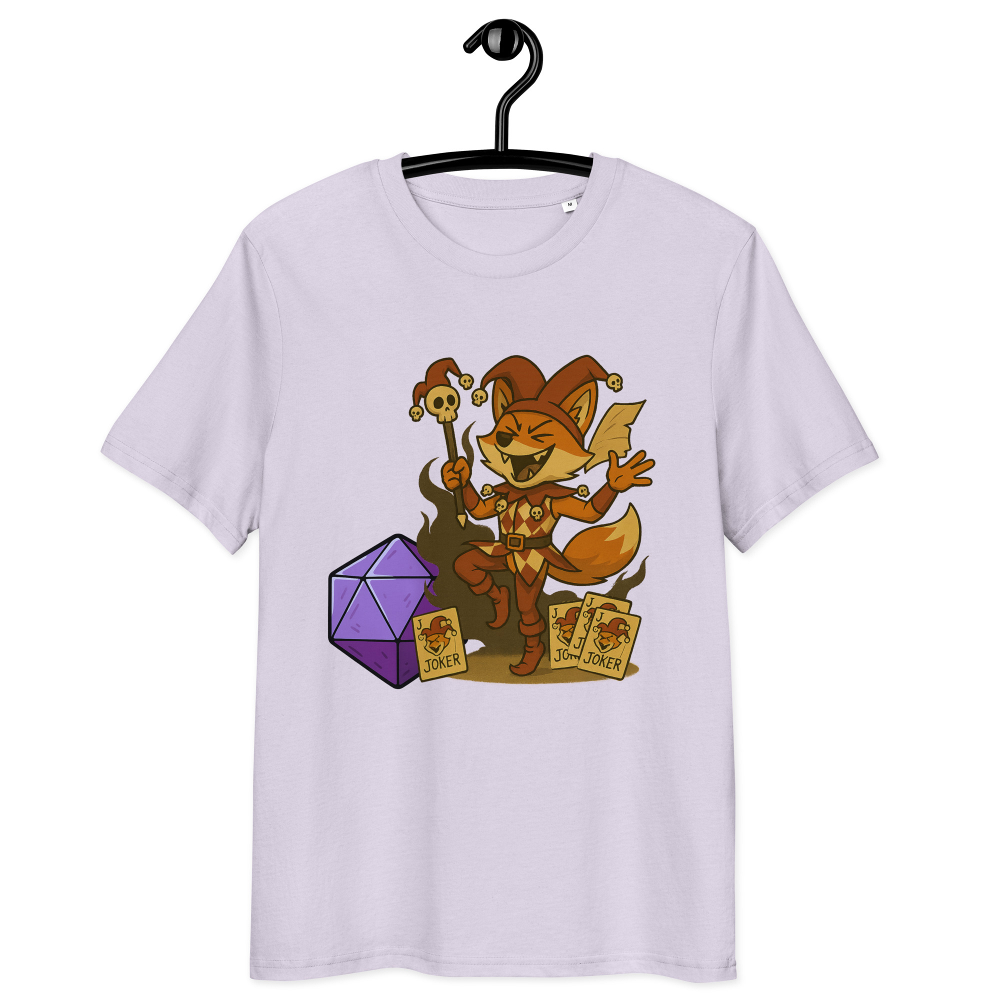 Dicefox Jester - DTF-Unisex-Bio-Baumwoll-T-Shirt – Bild 27