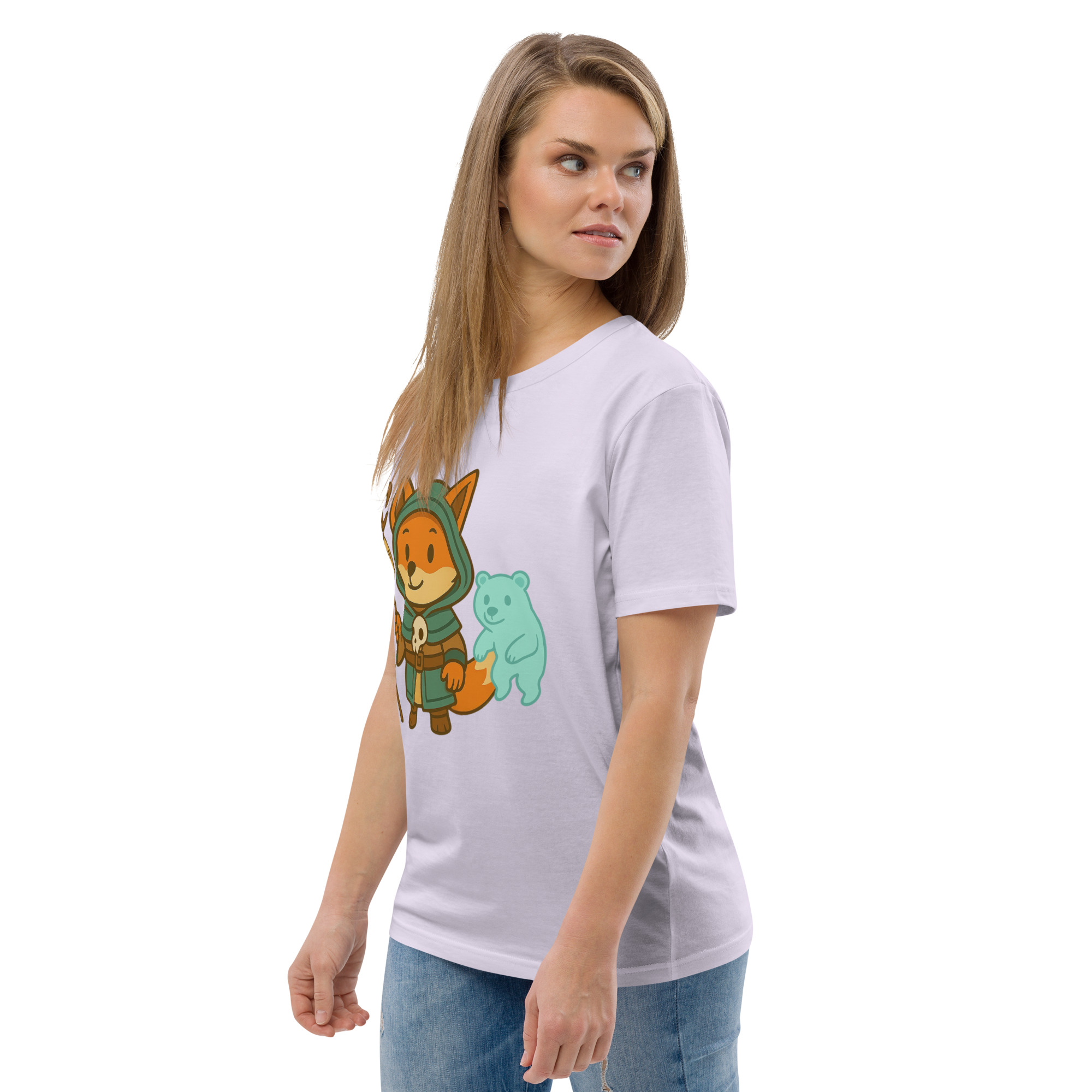 Fox Shaman - DTF-Unisex-Bio-Baumwoll-T-Shirt – Bild 109