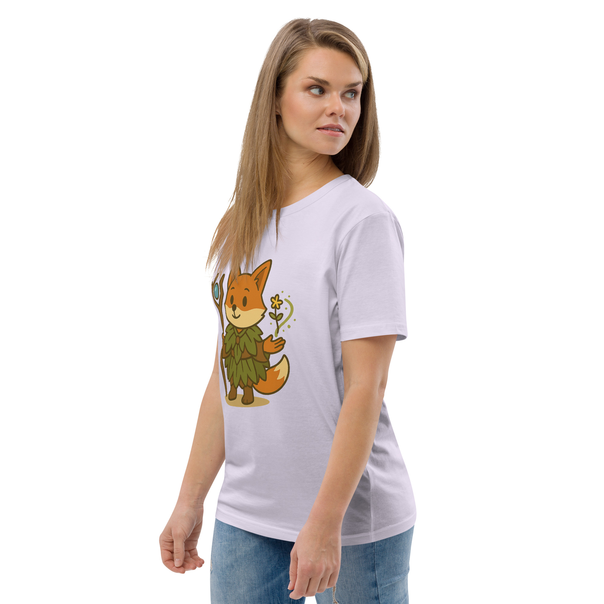 Fox Druid - DTF-Unisex-Bio-Baumwoll-T-Shirt – Bild 108