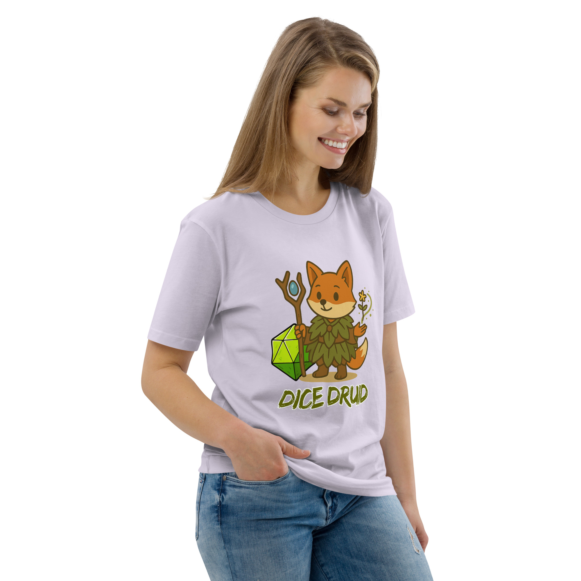 Dice Druid - DTF-Unisex-Bio-Baumwoll-T-Shirt – Bild 110