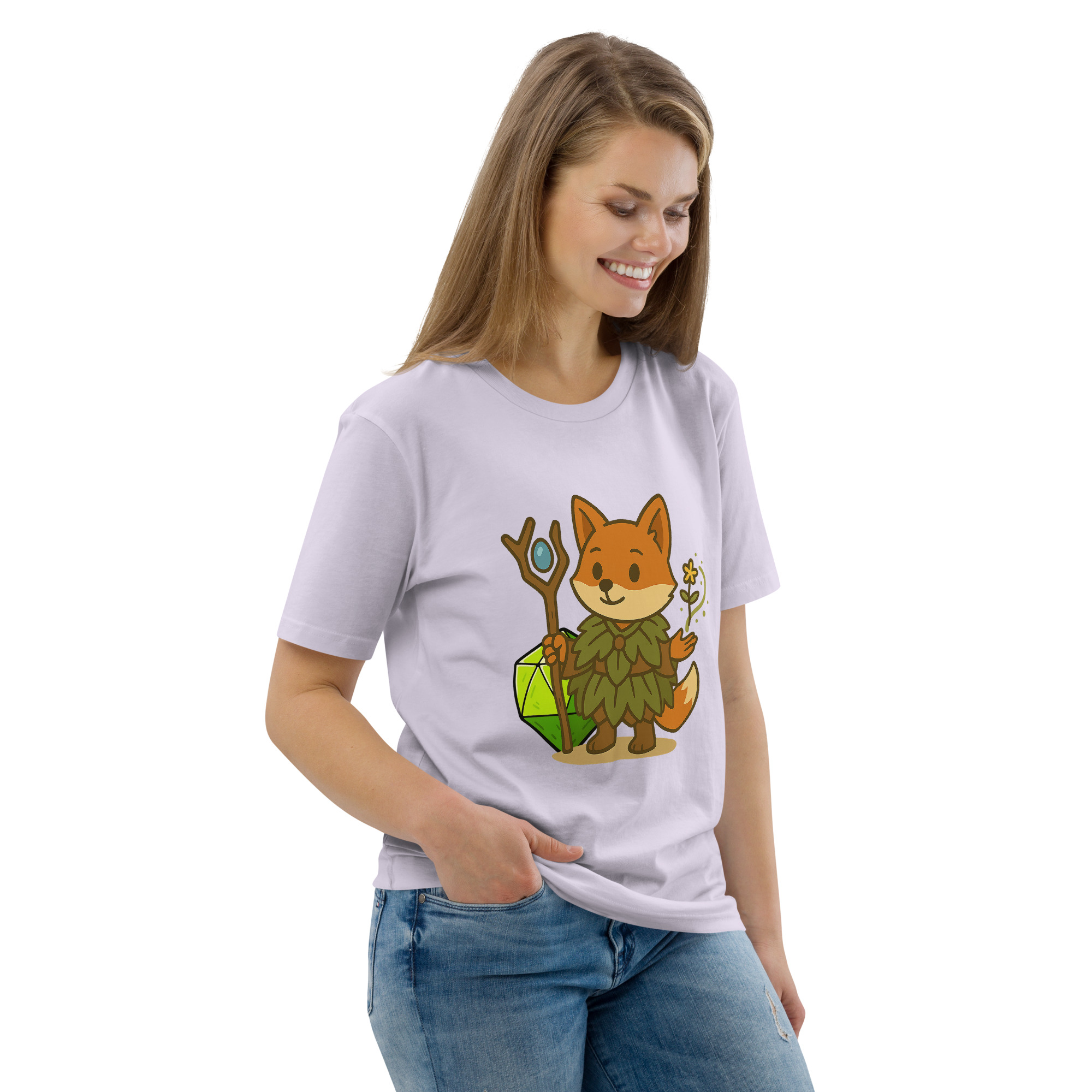 Dicefox Druid - DTF-Unisex-Bio-Baumwoll-T-Shirt – Bild 110