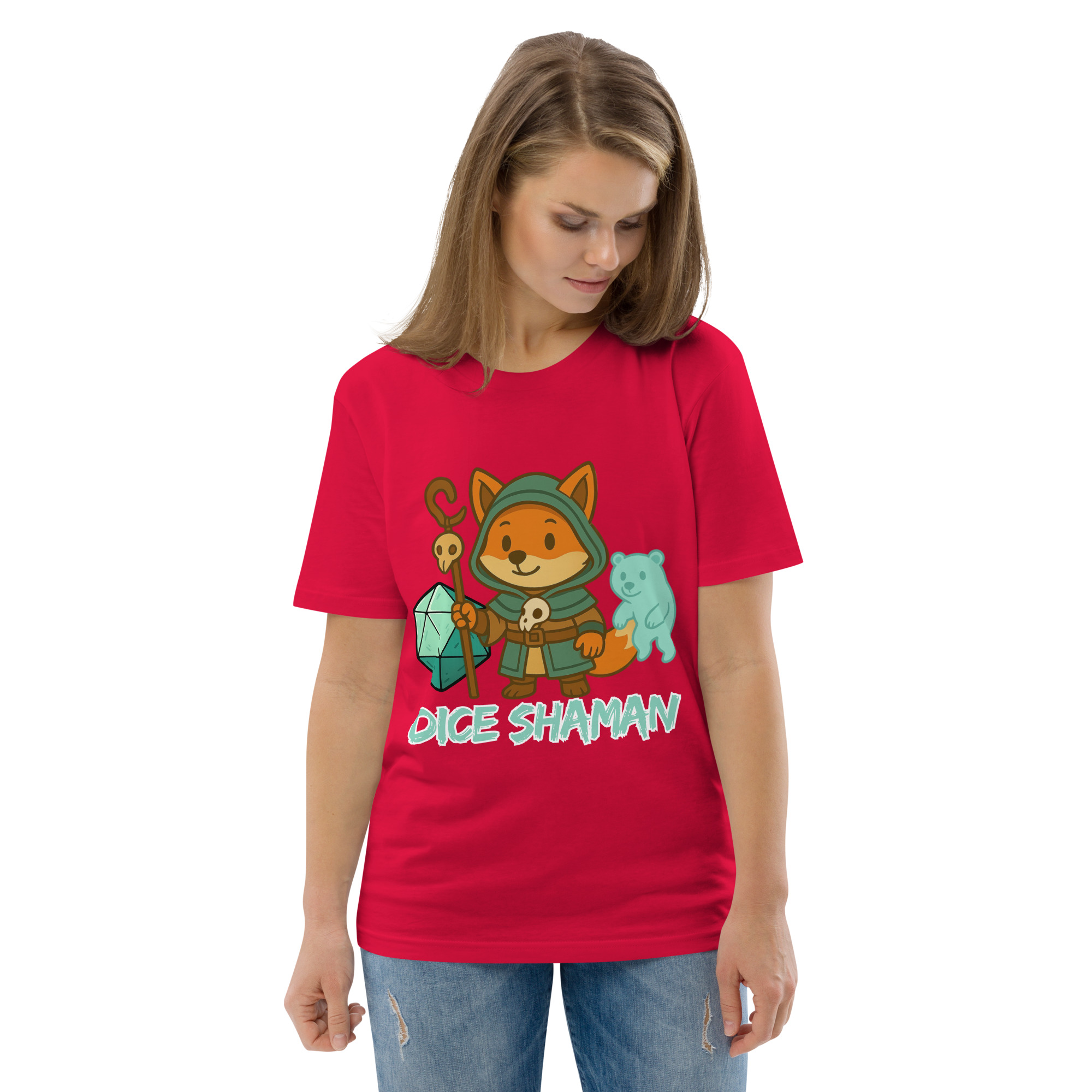 Dice Shaman - DTF-Unisex-Bio-Baumwoll-T-Shirt – Bild 43