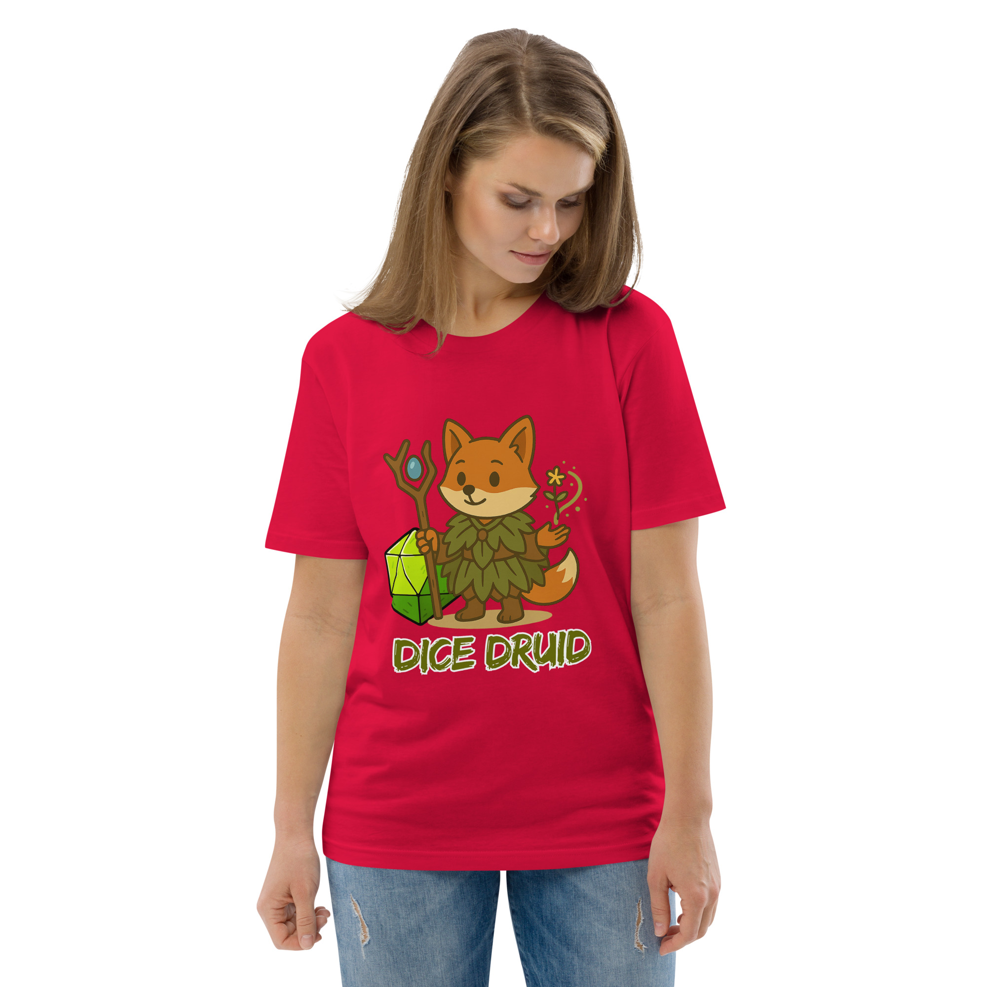 Dice Druid - DTF-Unisex-Bio-Baumwoll-T-Shirt – Bild 43