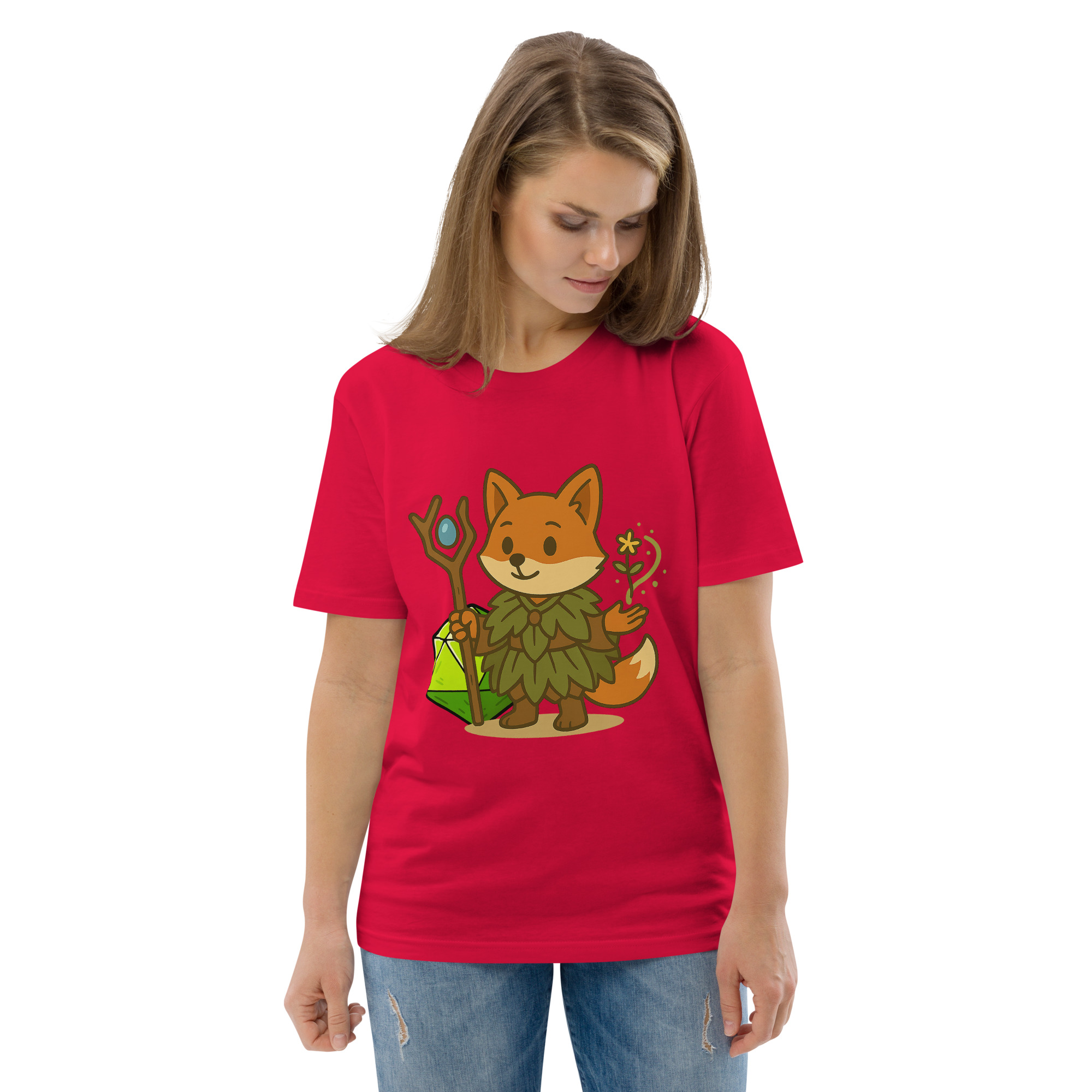 Dicefox Druid - DTF-Unisex-Bio-Baumwoll-T-Shirt – Bild 43