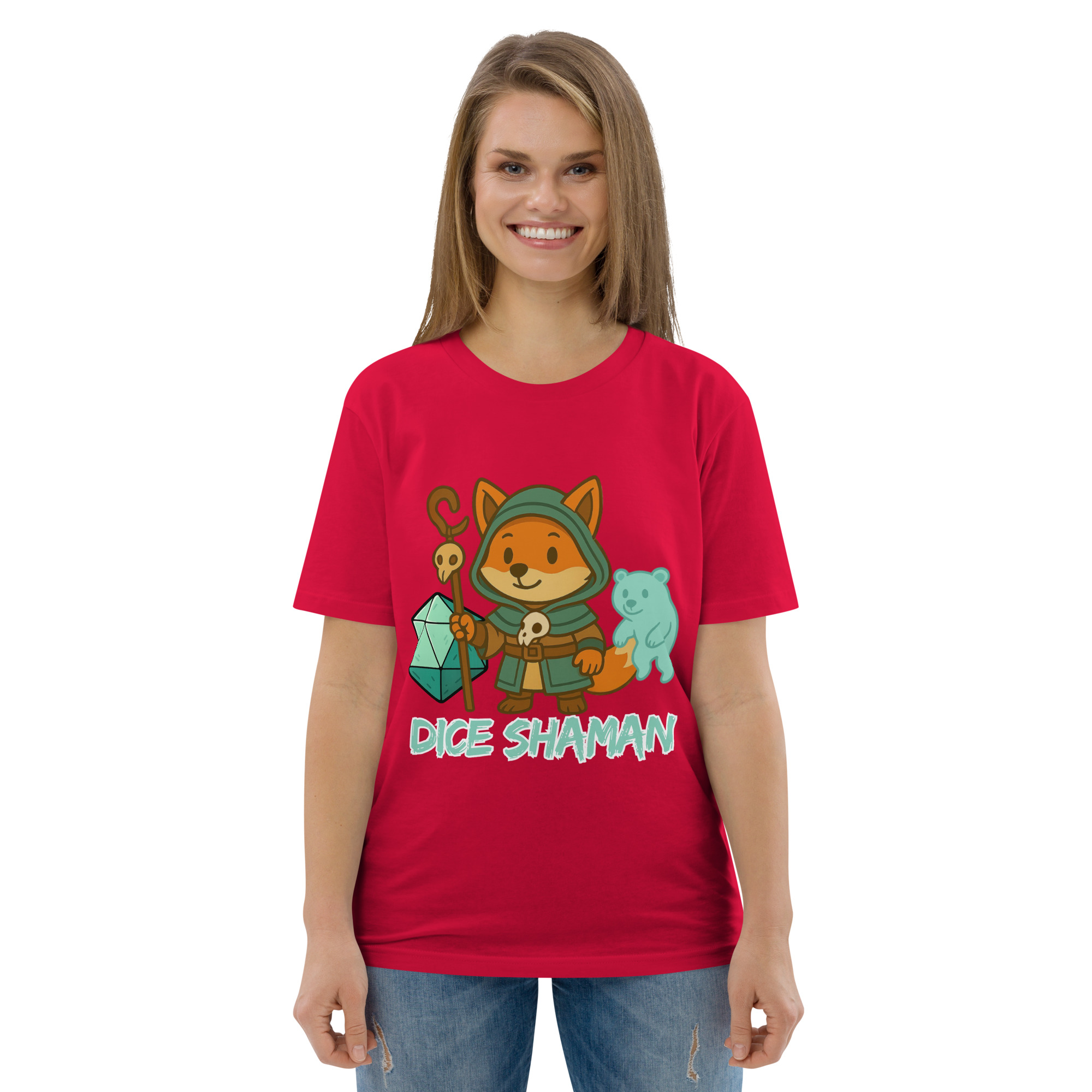 Dice Shaman - DTF-Unisex-Bio-Baumwoll-T-Shirt – Bild 42