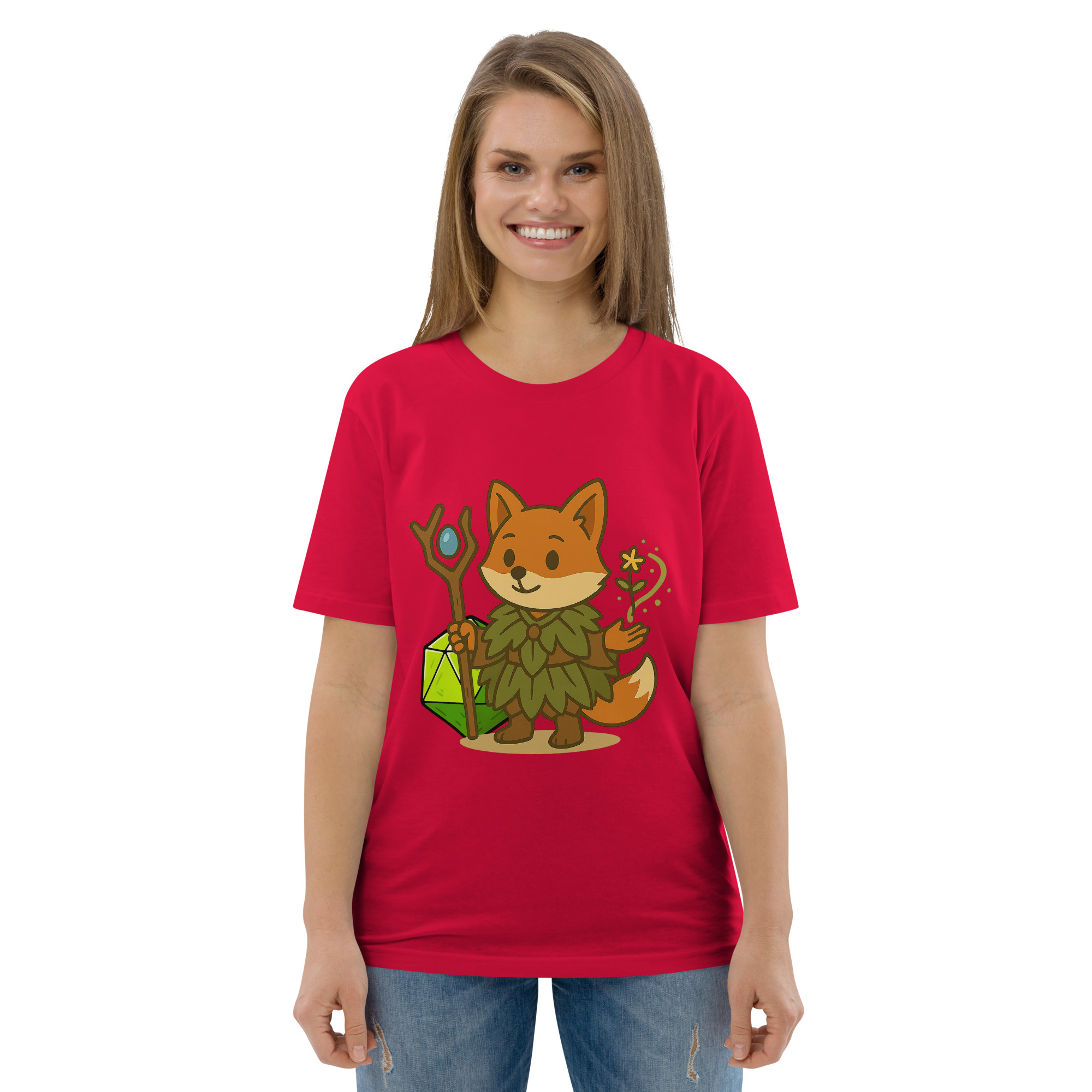 Dicefox Druid - DTF-Unisex-Bio-Baumwoll-T-Shirt – Bild 42