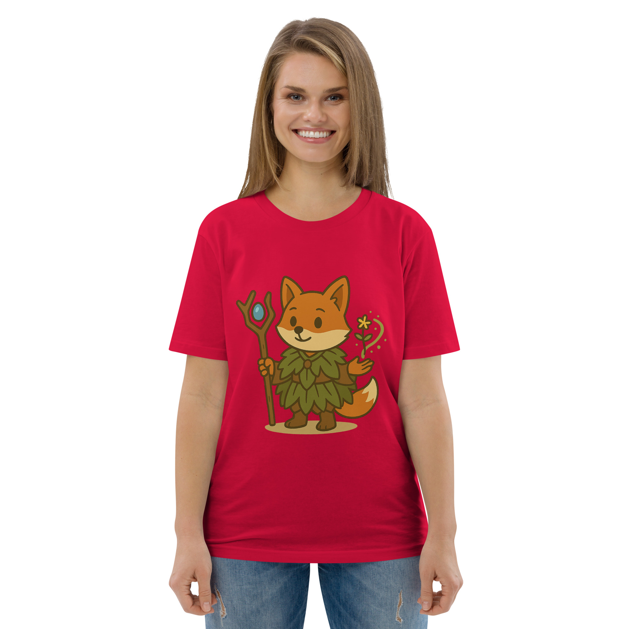 Fox Druid - DTF-Unisex-Bio-Baumwoll-T-Shirt – Bild 41