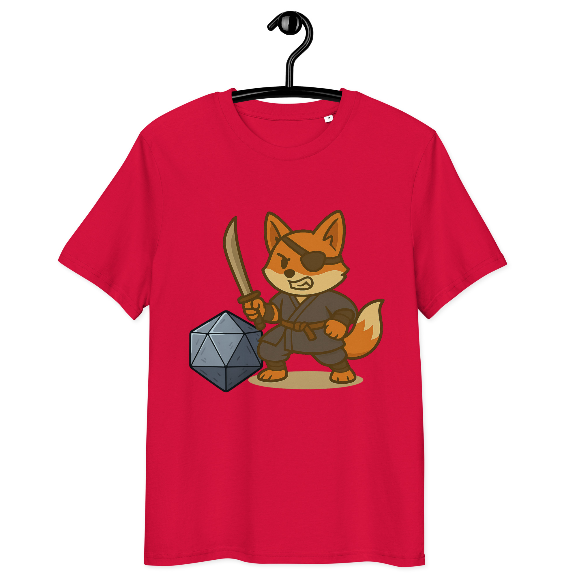 Dicefox Ronin - DTF-Unisex-Bio-Baumwoll-T-Shirt – Bild 10
