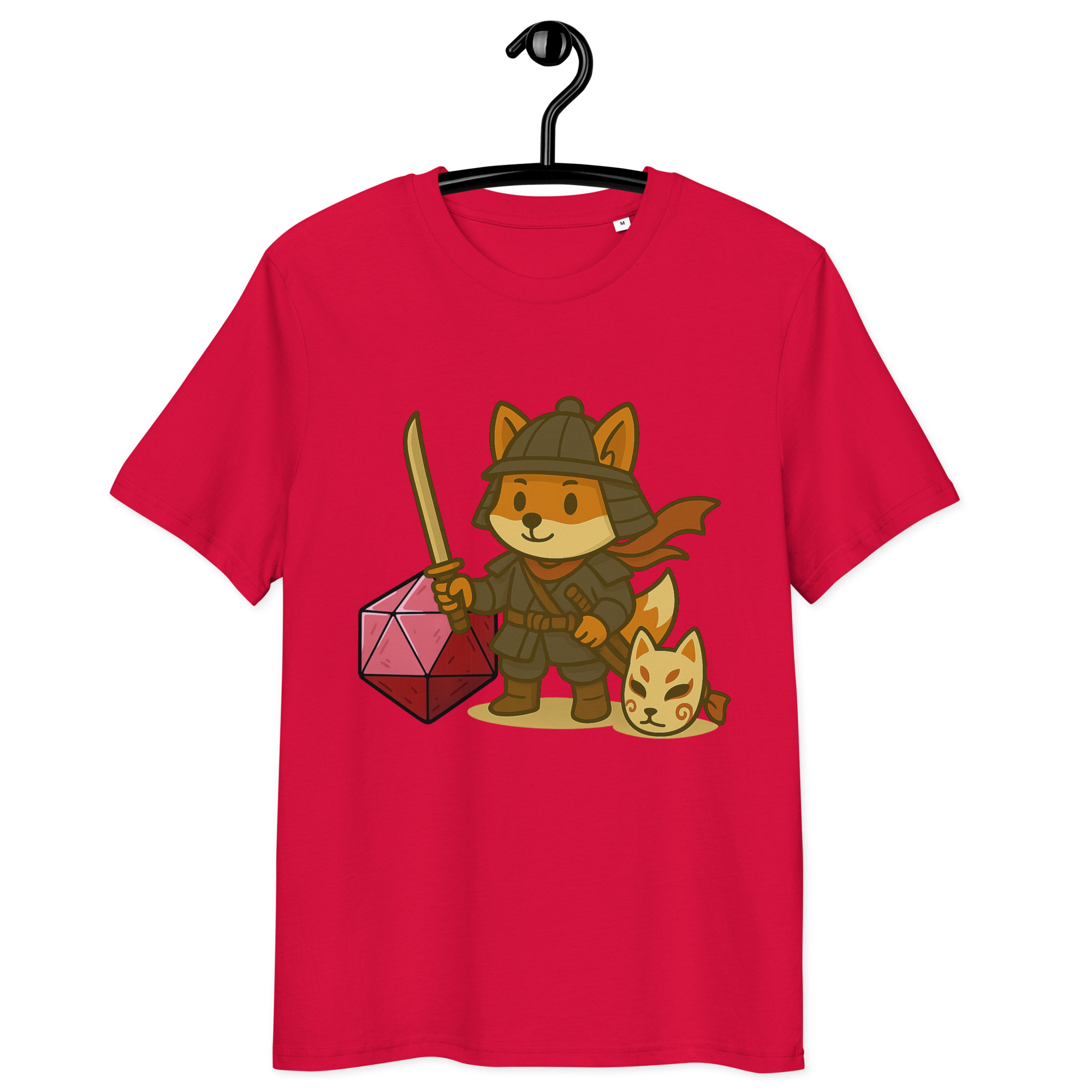 Dicefox Samurai - DTF-Unisex-Bio-Baumwoll-T-Shirt – Bild 12