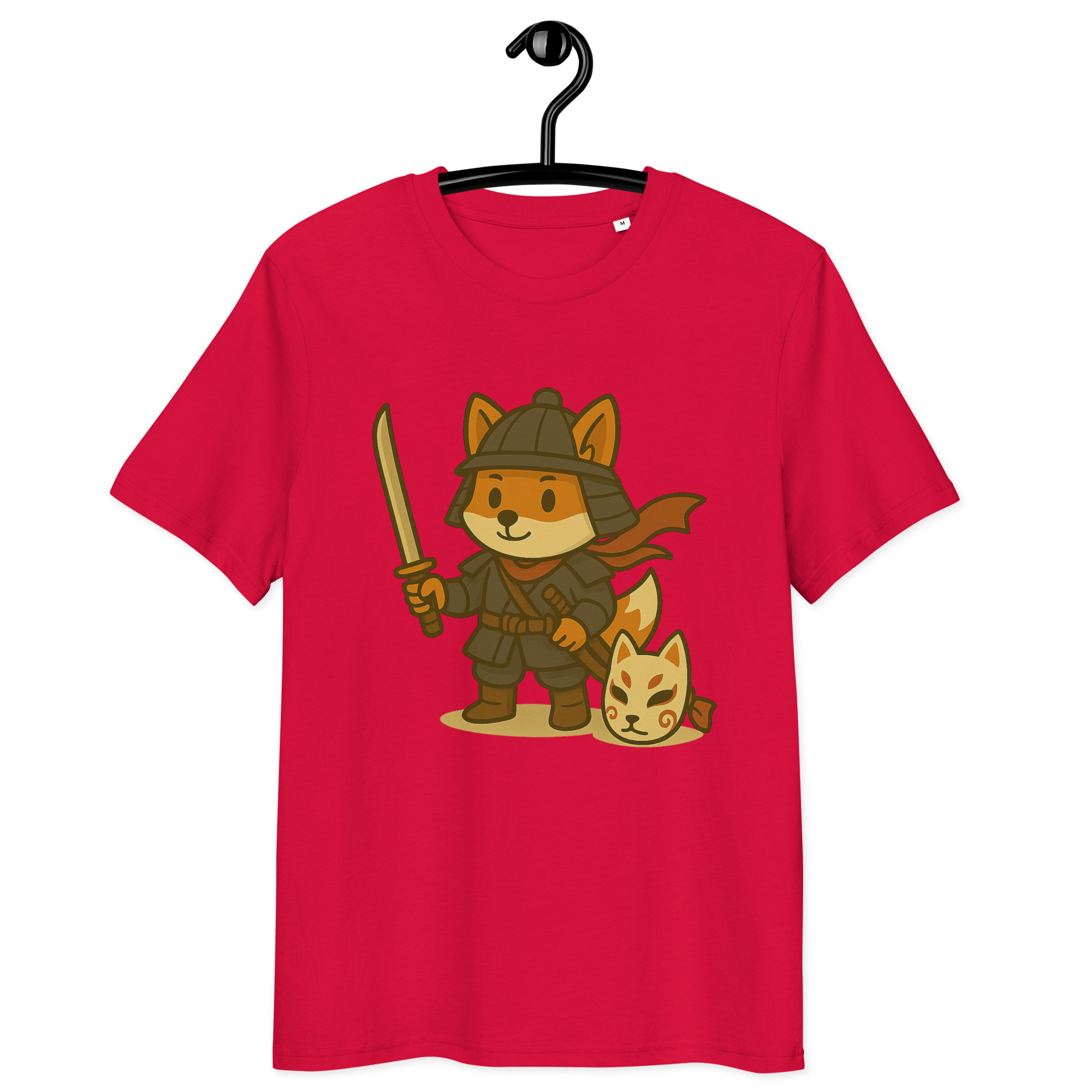 Fox Samurai - DTF-Unisex-Bio-Baumwoll-T-Shirt – Bild 12