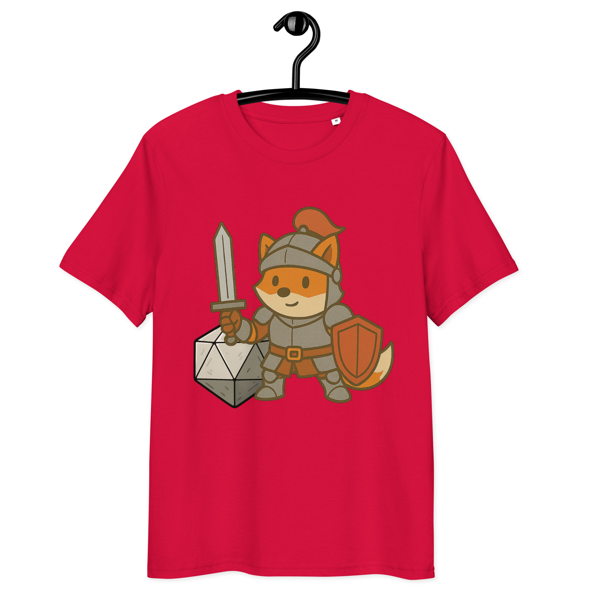 Dicefox Knight - DTF-Unisex-Bio-Baumwoll-T-Shirt – Bild 11