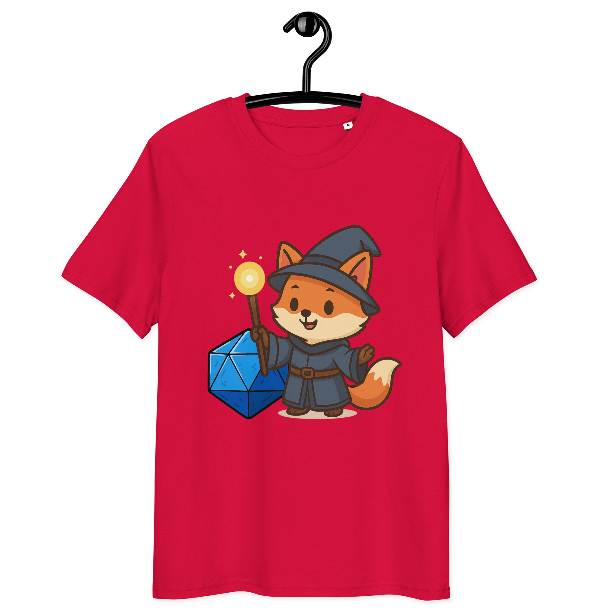 Dicefox Wizard - DTF-Unisex-Bio-Baumwoll-T-Shirt – Bild 11