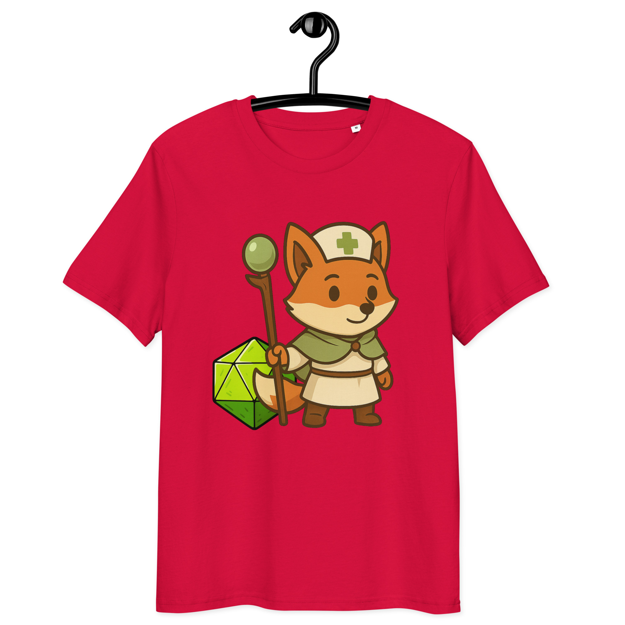 Dicefox Cleric - DTF-Unisex-Bio-Baumwoll-T-Shirt – Bild 11