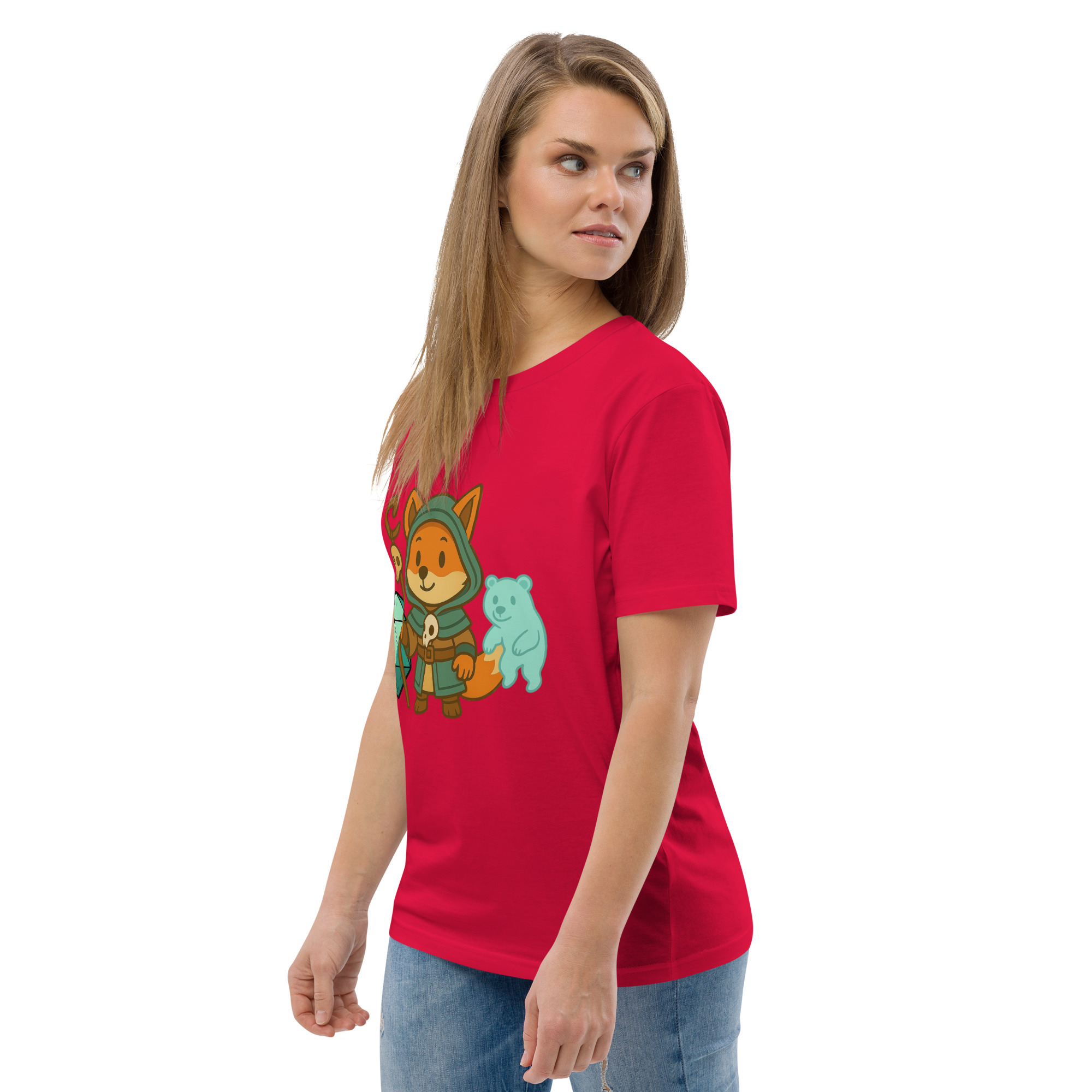 Dicefox Shaman - DTF-Unisex-Bio-Baumwoll-T-Shirt – Bild 46