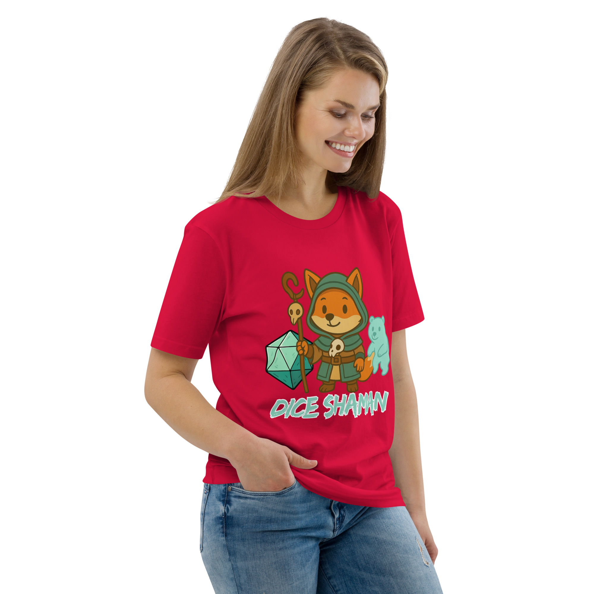 Dice Shaman - DTF-Unisex-Bio-Baumwoll-T-Shirt – Bild 47