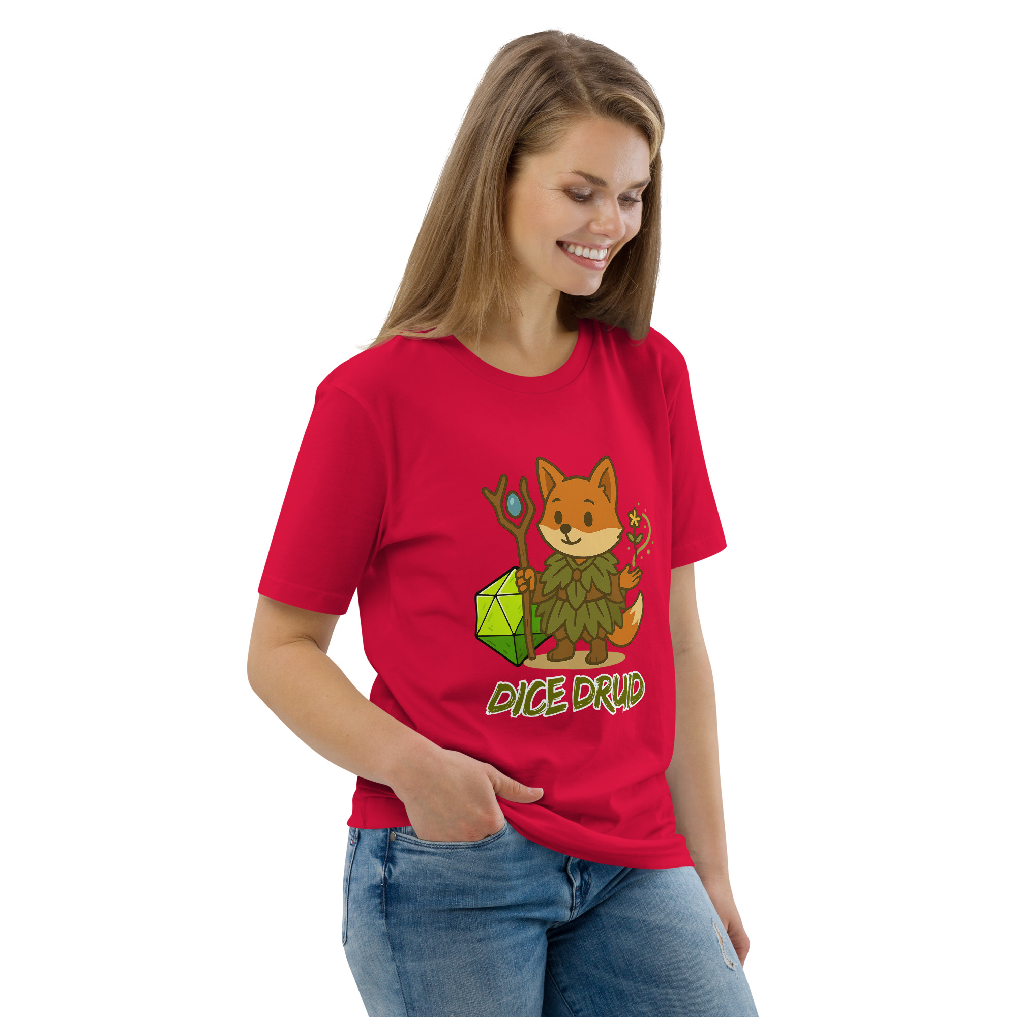 Dice Druid - DTF-Unisex-Bio-Baumwoll-T-Shirt – Bild 47